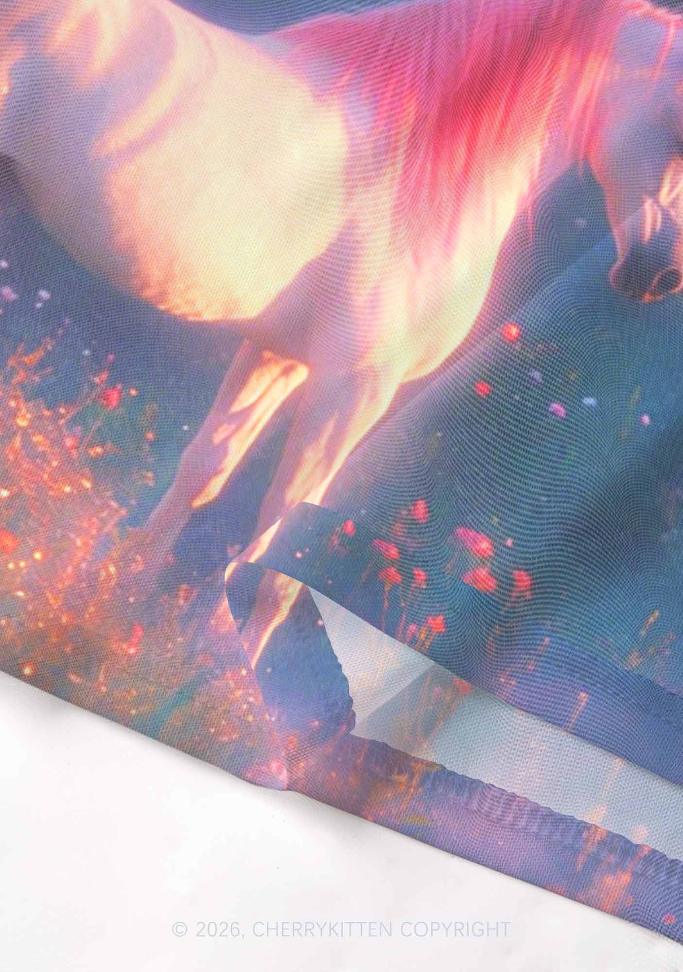 Fag Princess Horse Pride Y2K Mesh Muscle Tank Cherrykitten