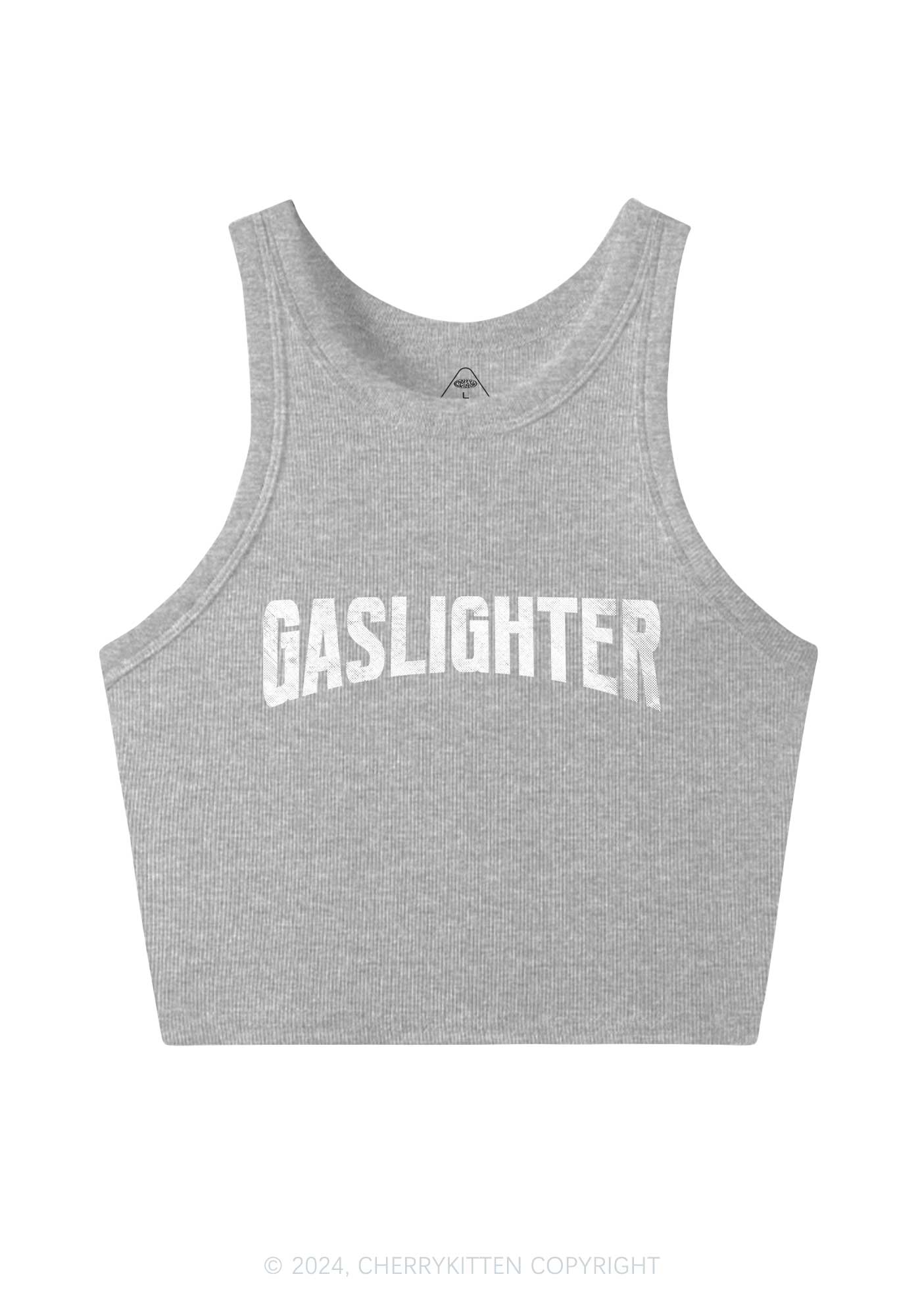 Gaslighter Y2K Crop Tank Top Cherrykitten