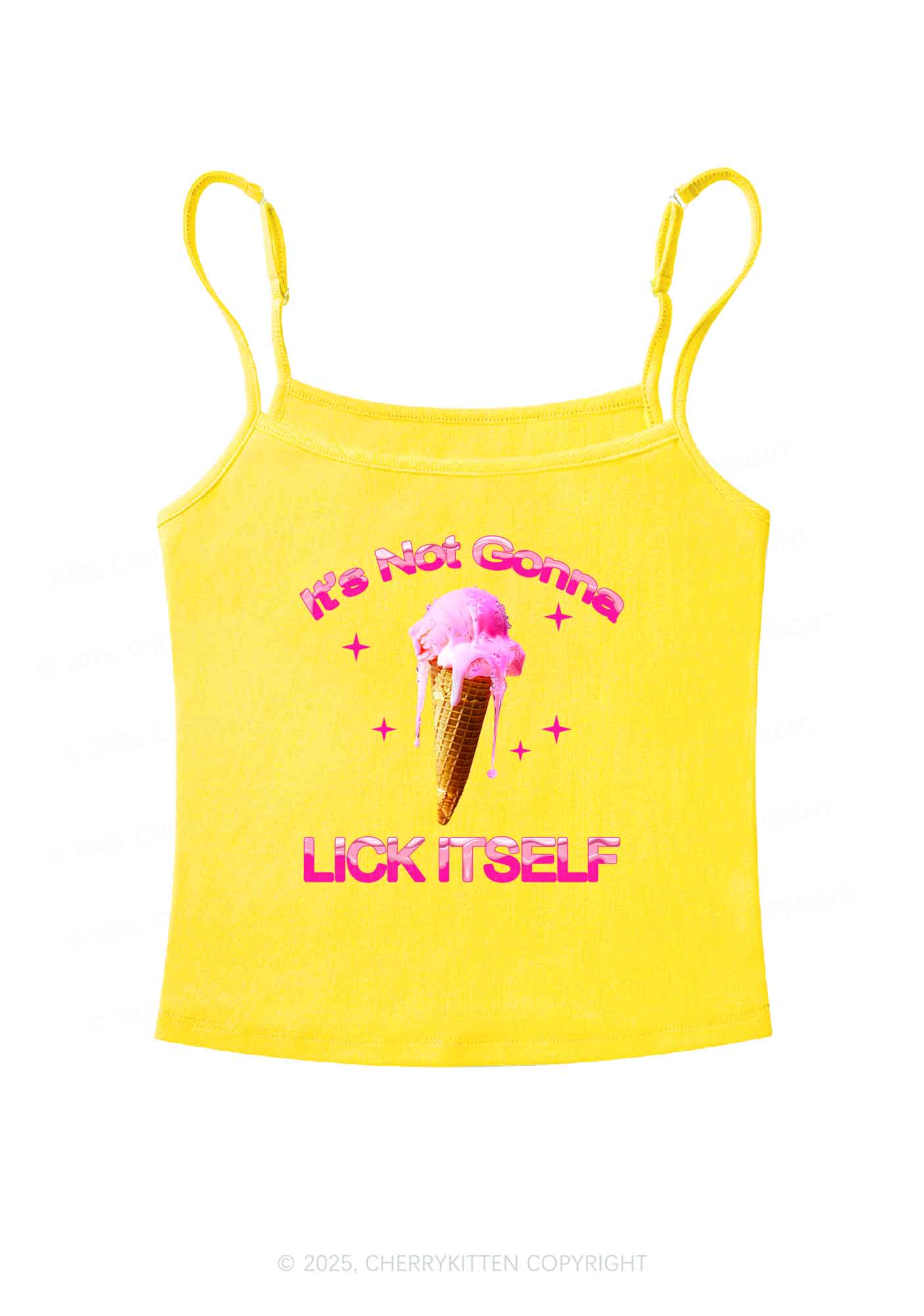 Ice Cream Lick Itself Y2K Spaghetti Strap Cami Cherrykitten