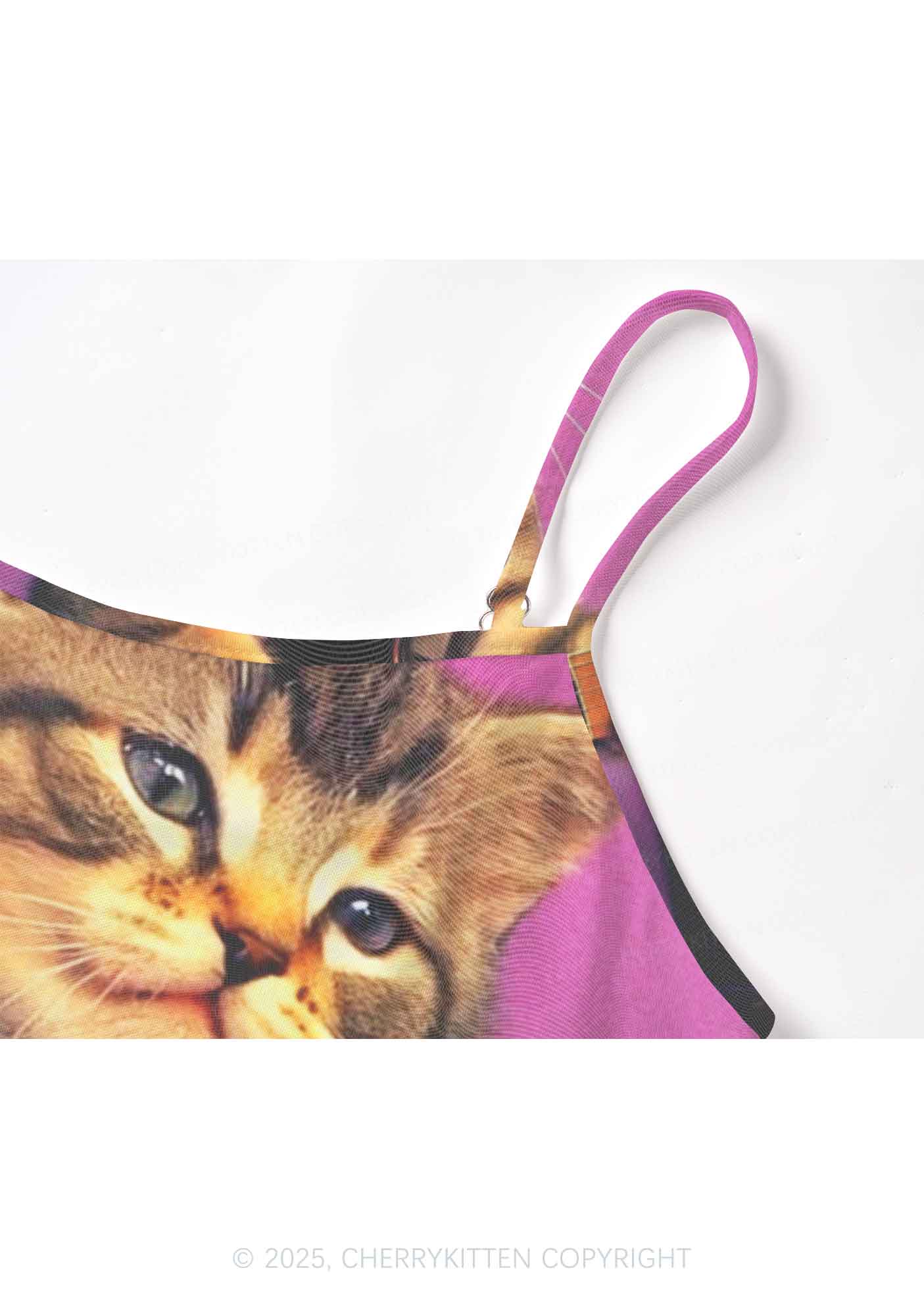 Rock Kitten Y2K Mesh Cami Tank Cherrykitten