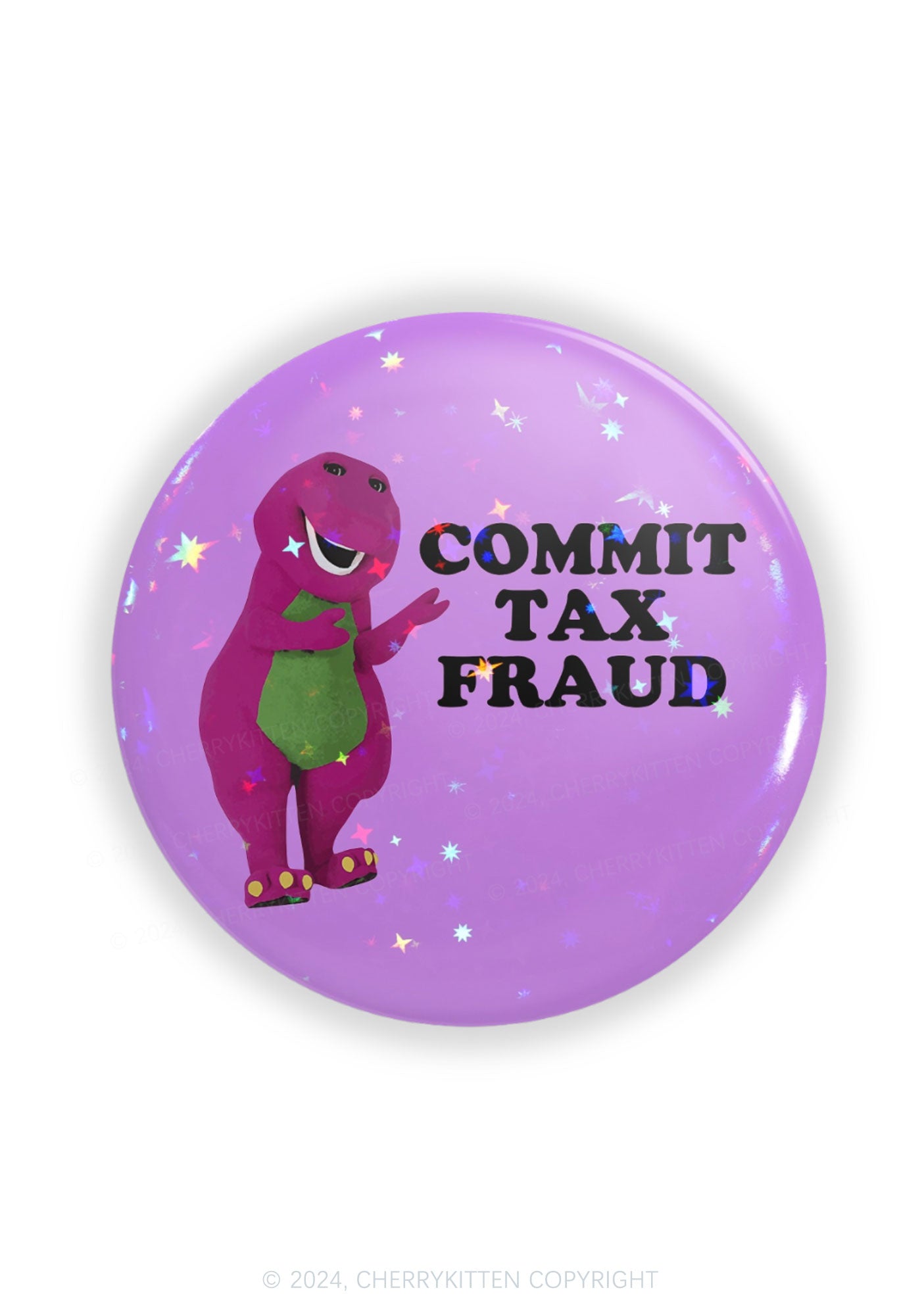 Tax Fraud 1Pc Y2K Pin Badge Cherrykitten