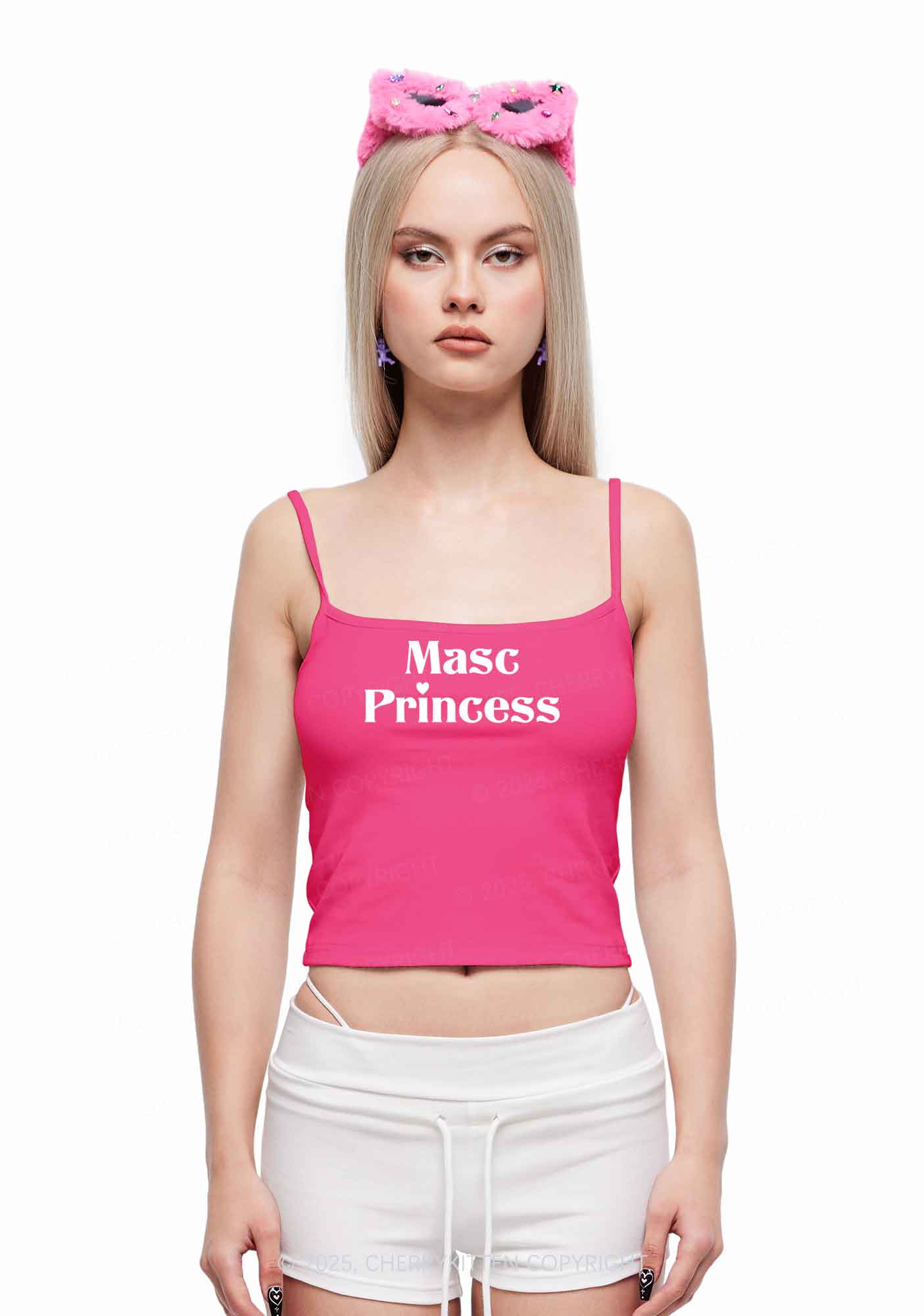 Masc Princess Pride Y2K Spaghetti Strap Cami Cherrykitten