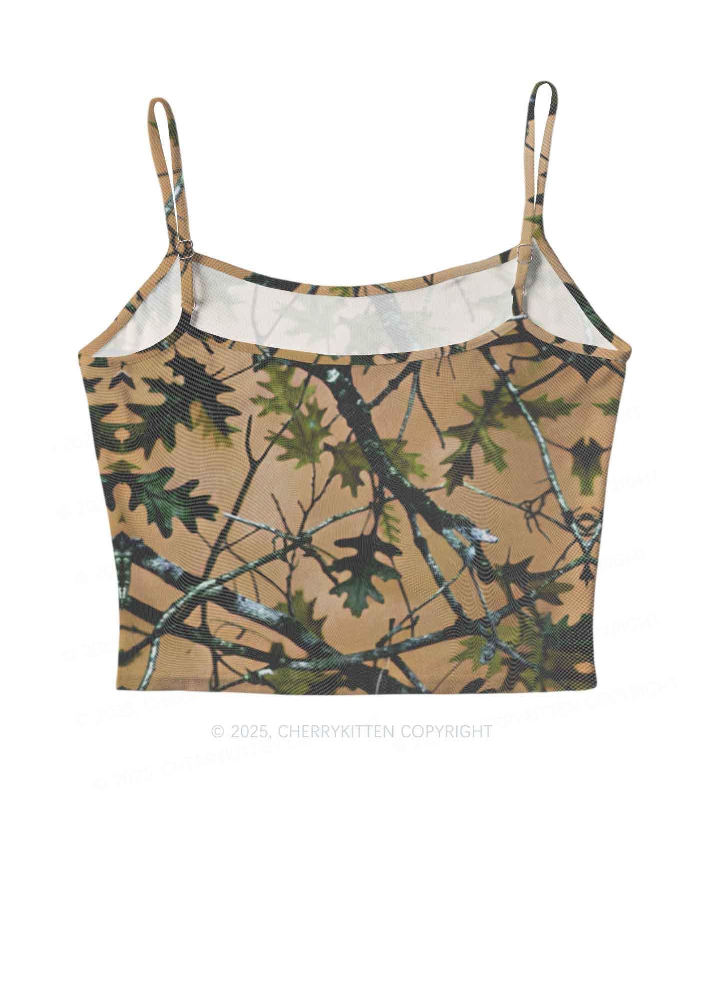 Branches Camouflage Y2K Mesh Cami Tank Cherrykitten