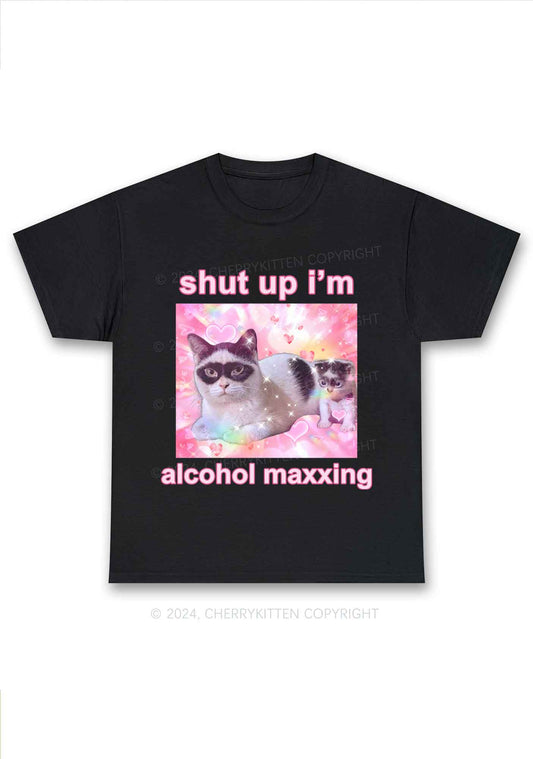 I'm Alcohol Maxxing Y2K Chunky Shirt Cherrykitten