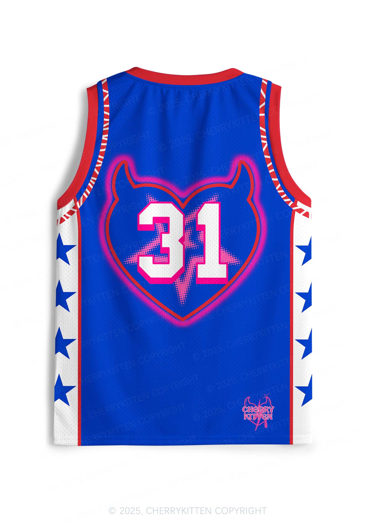 Custom Halloween Wednesday Wear Pink Horror Y2K Sport Jersey Tank Cherrykitten