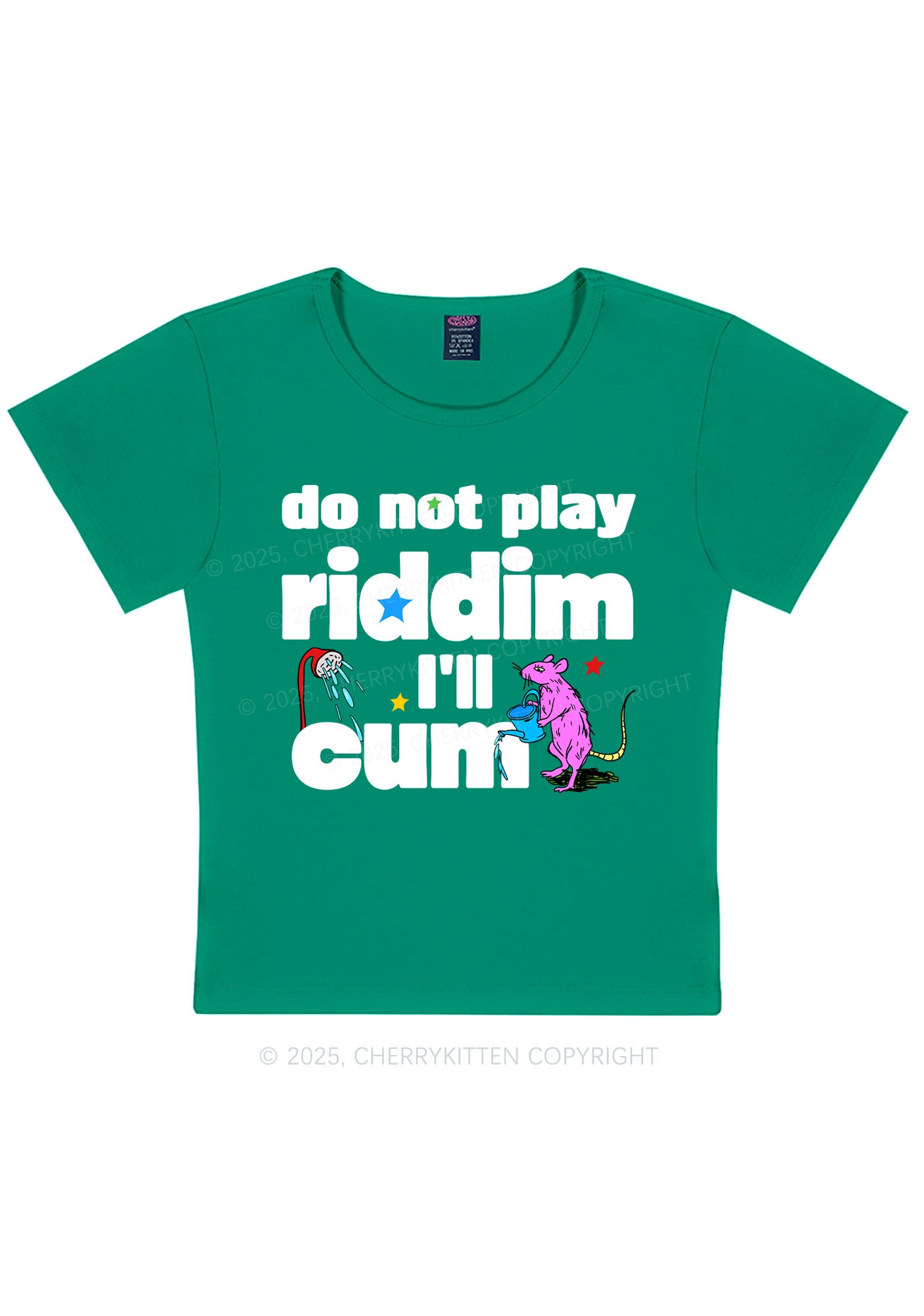 Do Not Play Riddim Y2K Baby Tee Cherrykitten