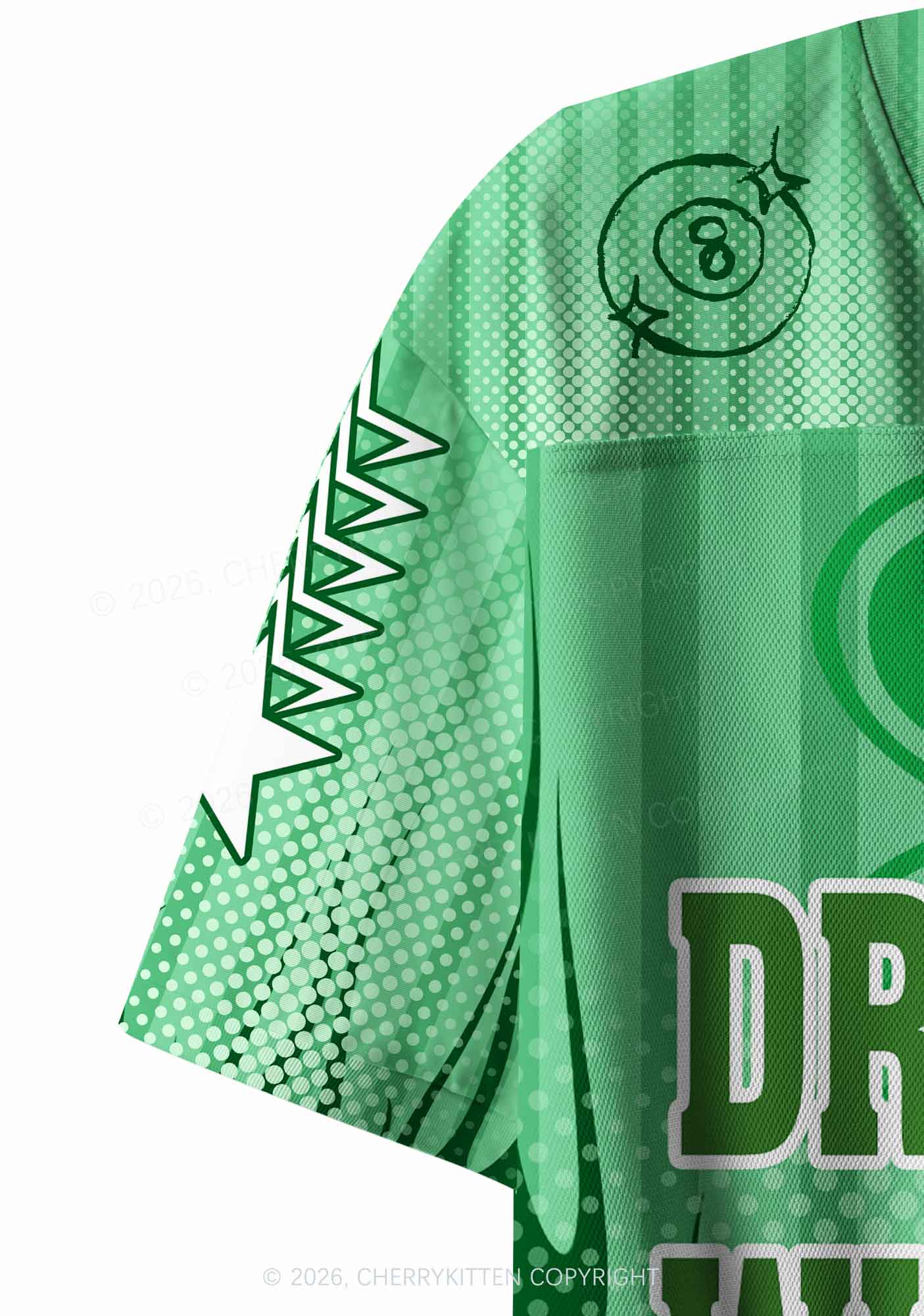 Custom Drinks Well With Others St Patricks Y2K Crop Sport Jersey Shirts Cherrykitten