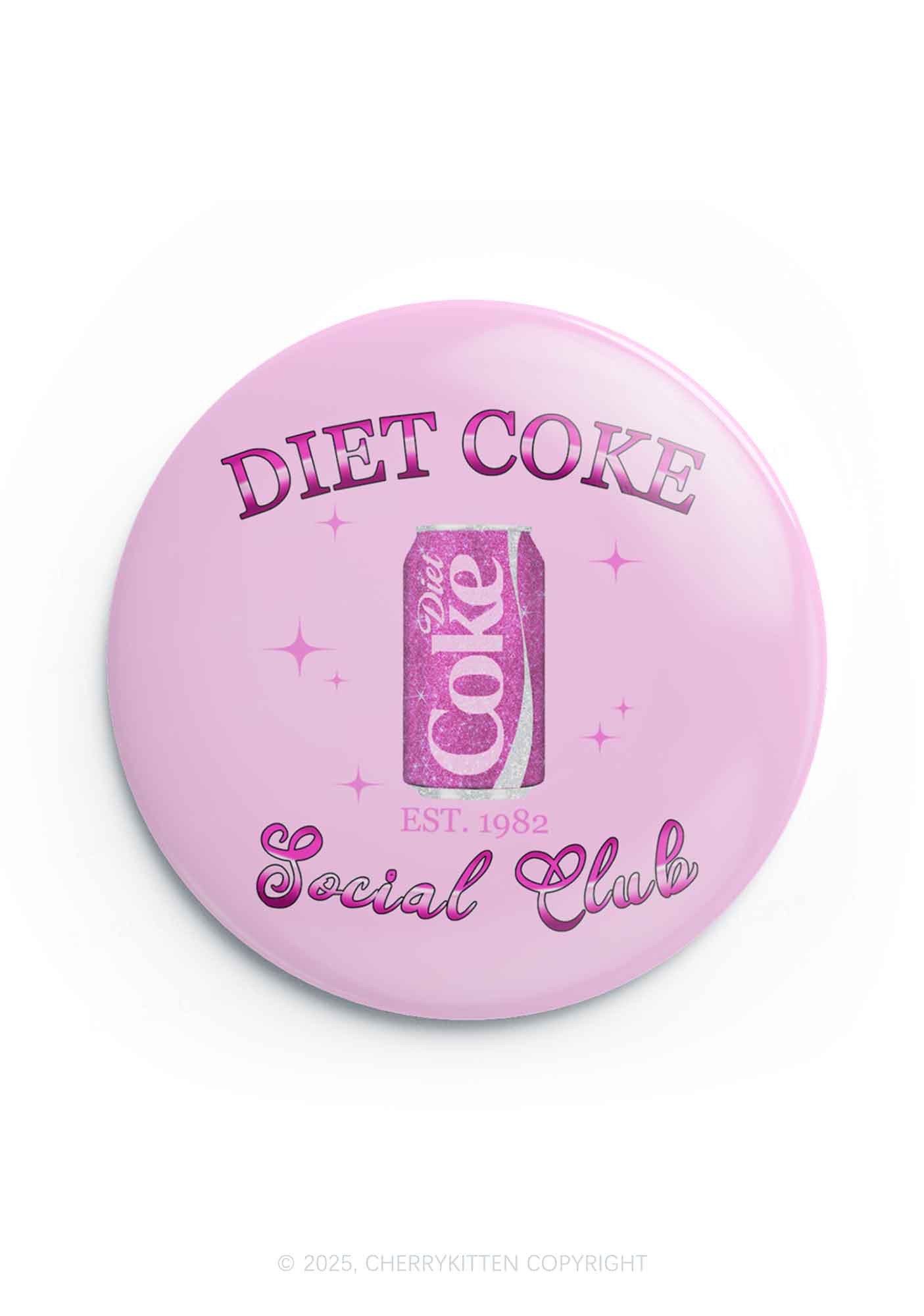 Diet Coke Social Club 1Pc Y2K Pin Badge Cherrykitten