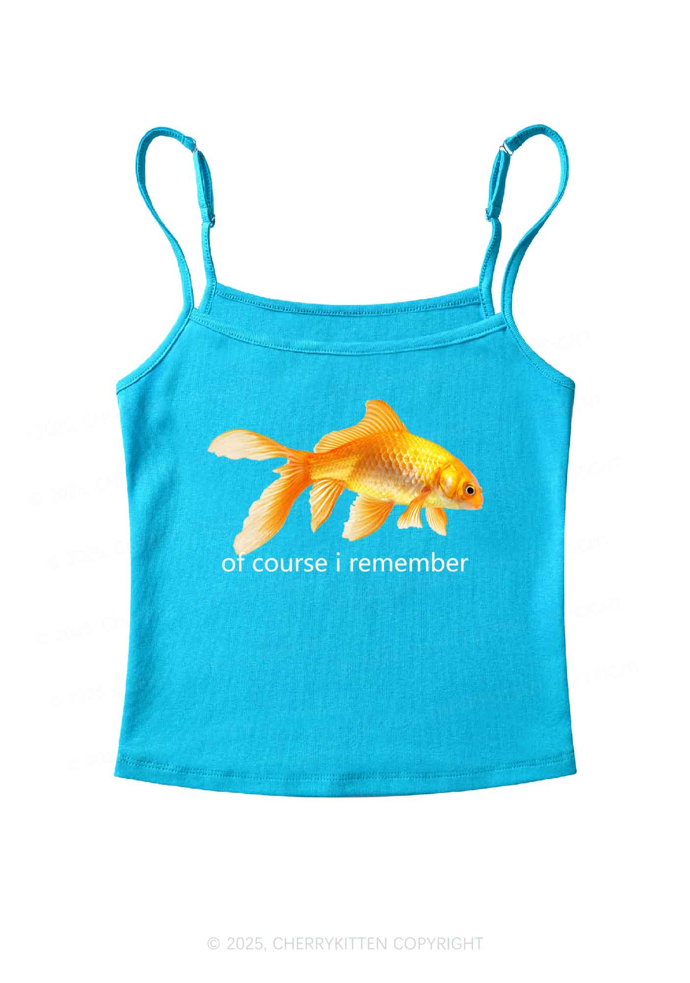 I Remember Goldfish Y2K Spaghetti Strap Cami Cherrykitten