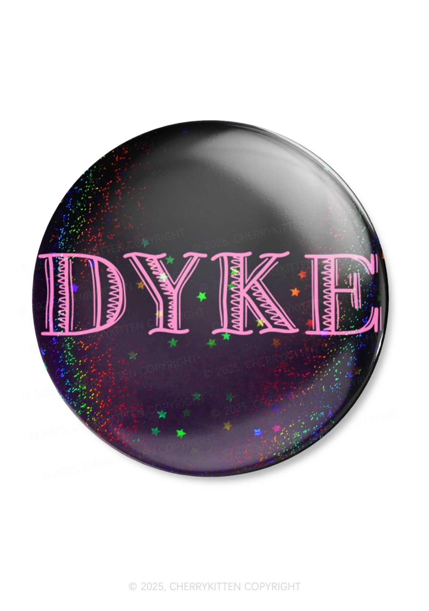 DYKE Pride 1Pc Y2K Pin Badge Cherrykitten