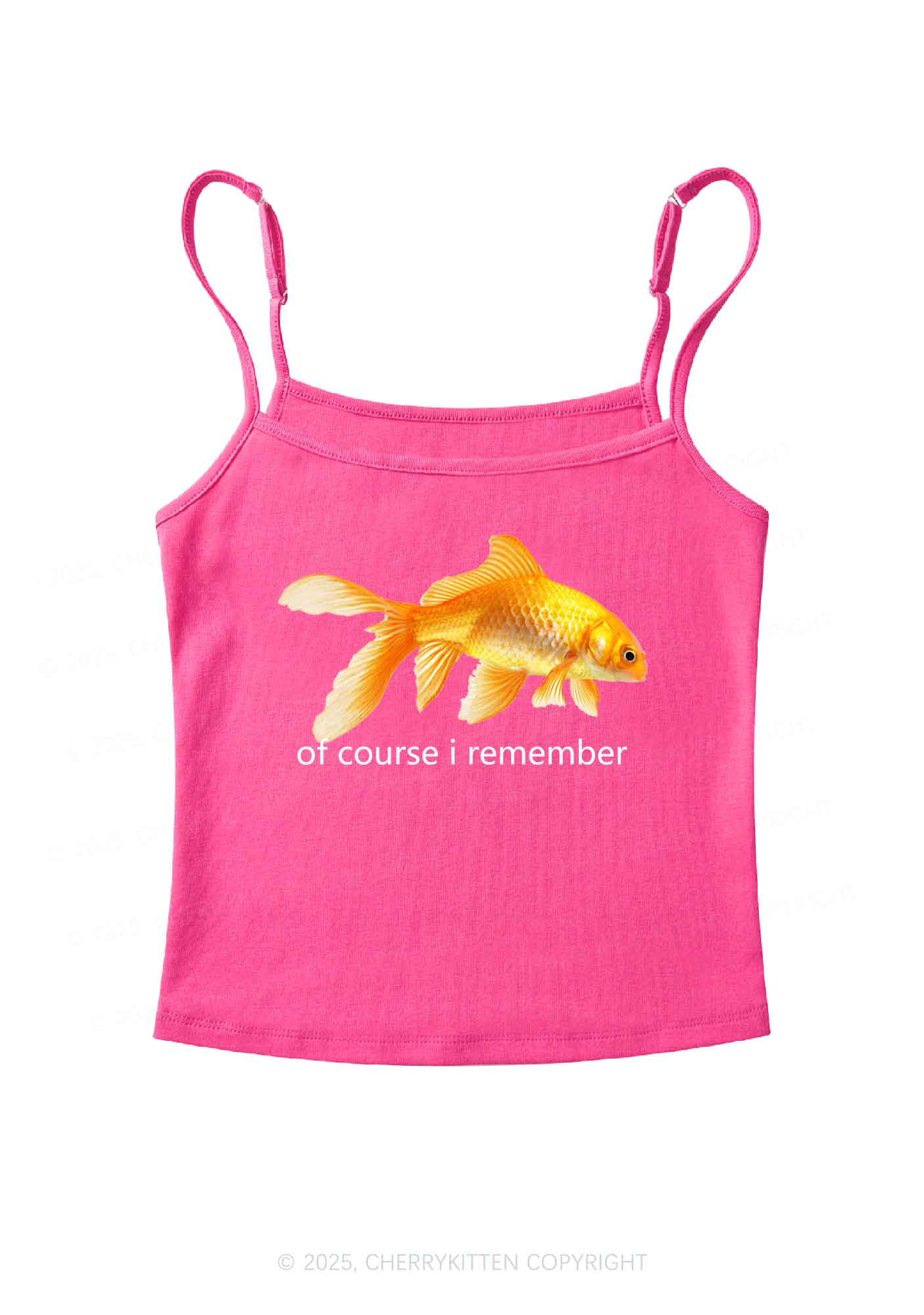 I Remember Goldfish Y2K Spaghetti Strap Cami Cherrykitten