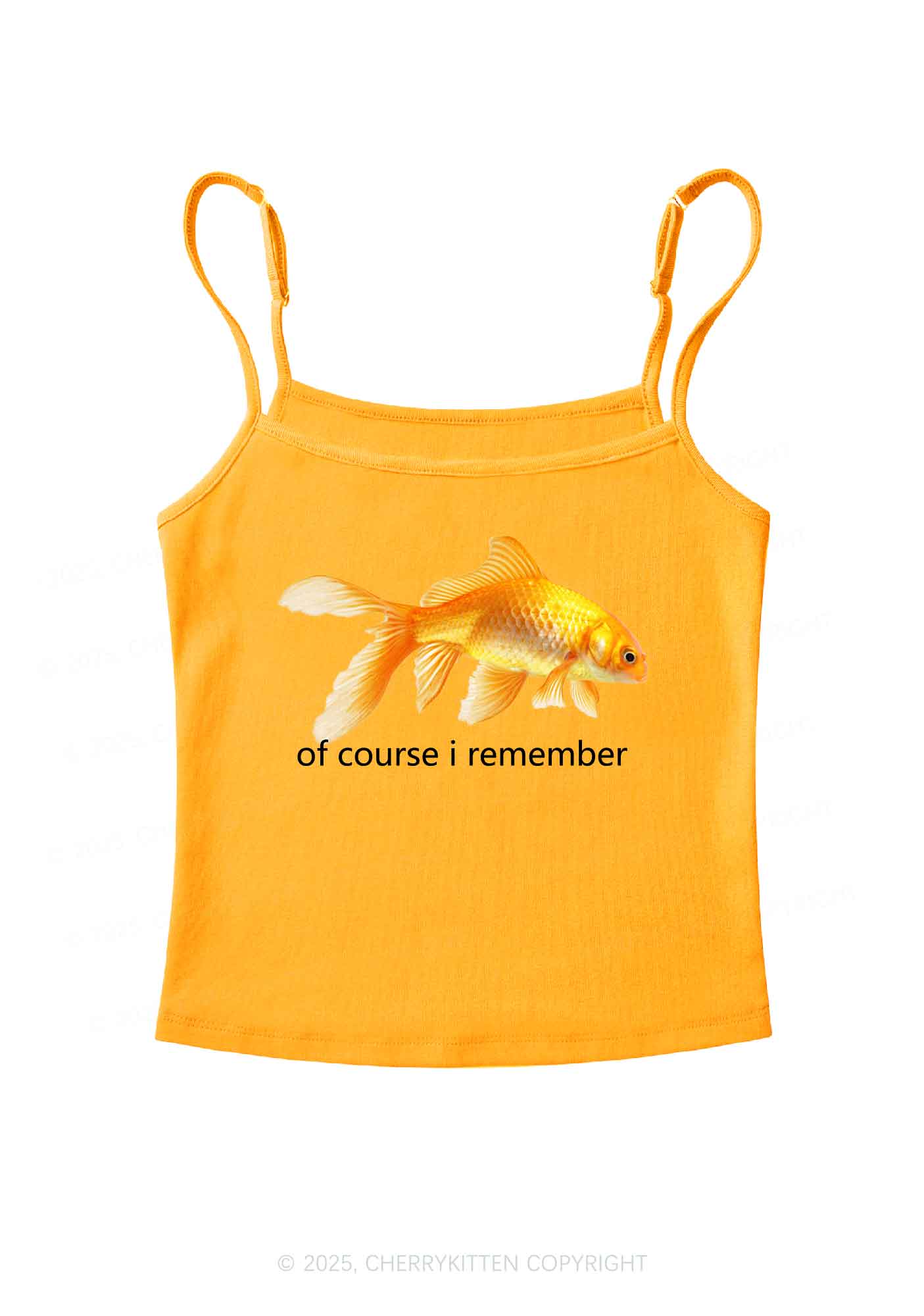 I Remember Goldfish Y2K Spaghetti Strap Cami Cherrykitten