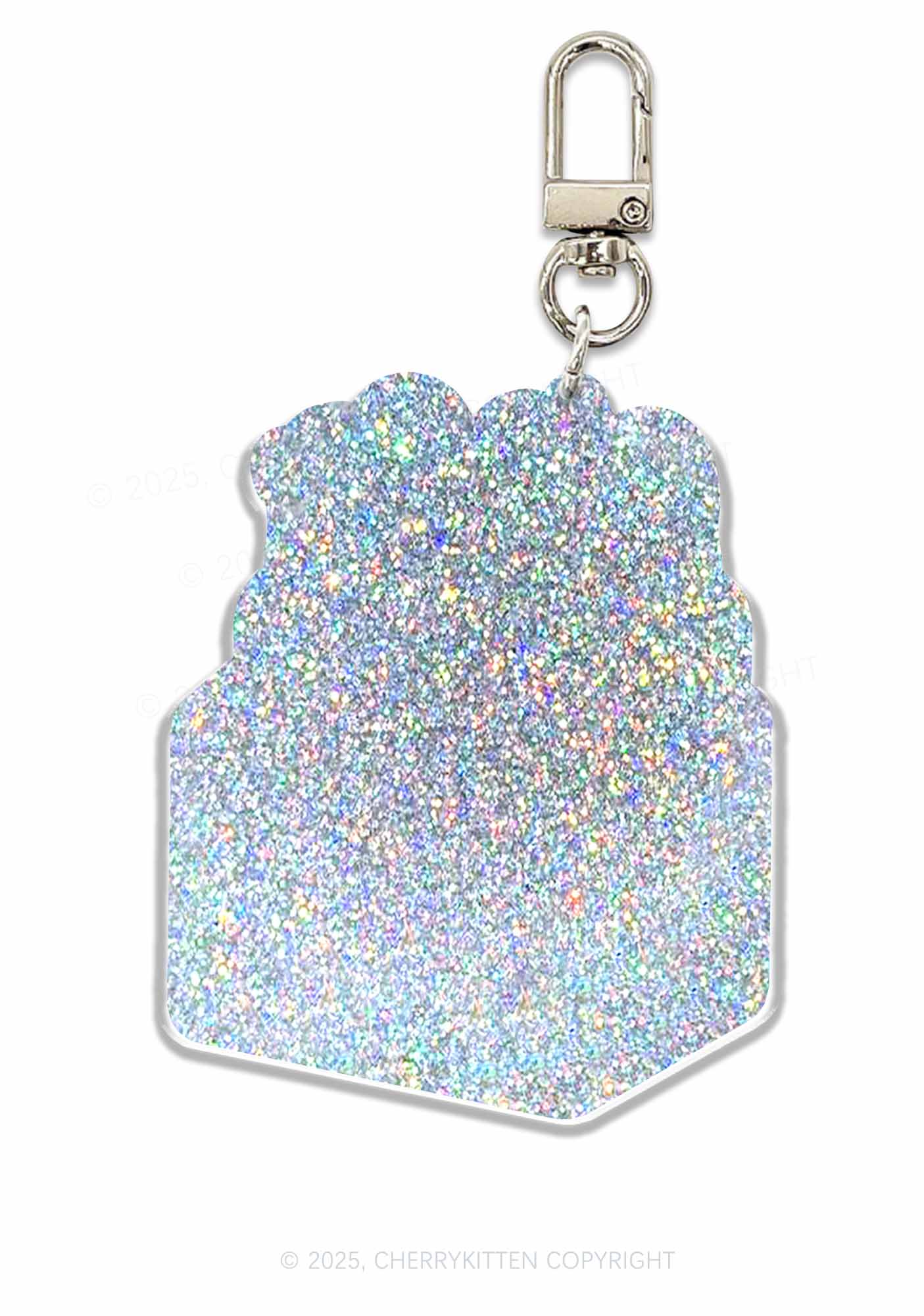 Halloween Just Here For Boos 1Pc Y2K Glitter Keychain Cherrykitten