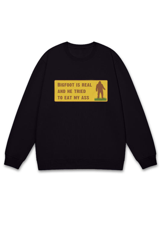 Bigfoot Is Real Y2K Sweatshirt
