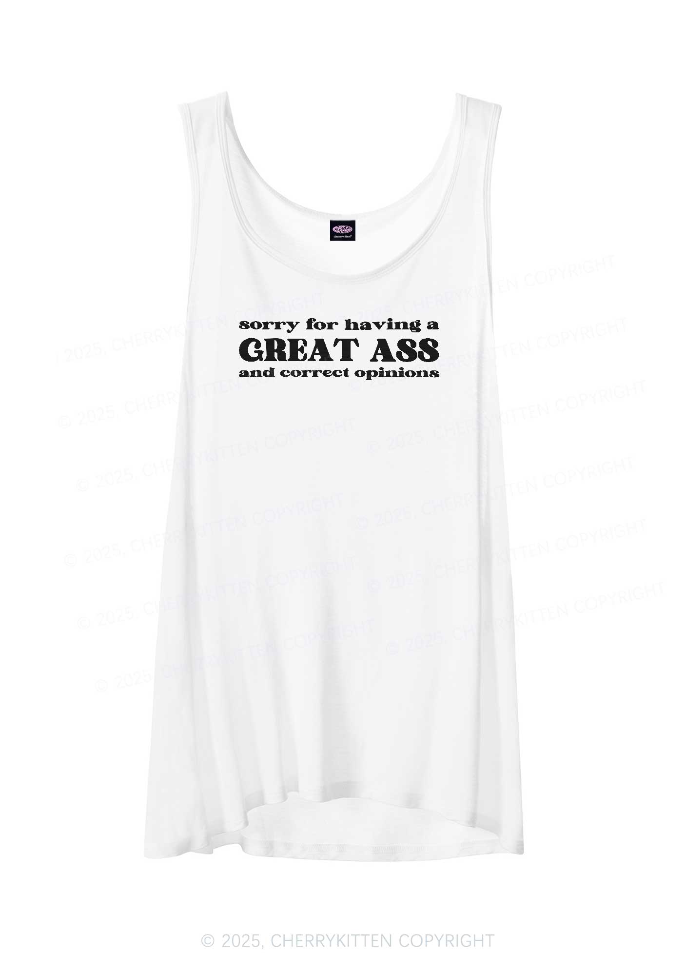 Sorry For Having Great Axx Y2K Sheer Boyfriend Tank Cherrykitten