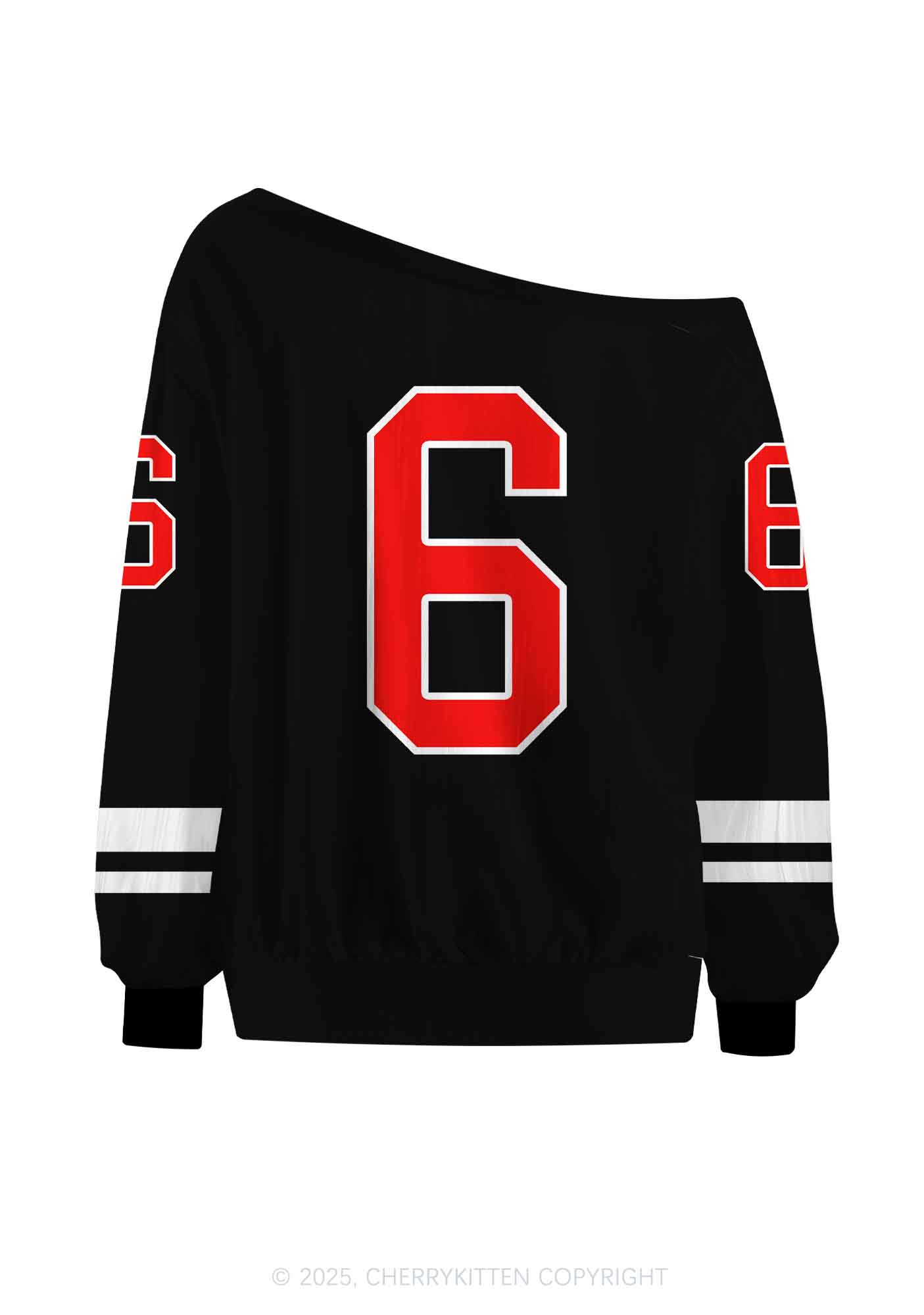 Custom Halloween Ghost Knife Y2K Off Shoulder Long Sleeve Sport Jersey Shirts Cherrykitten