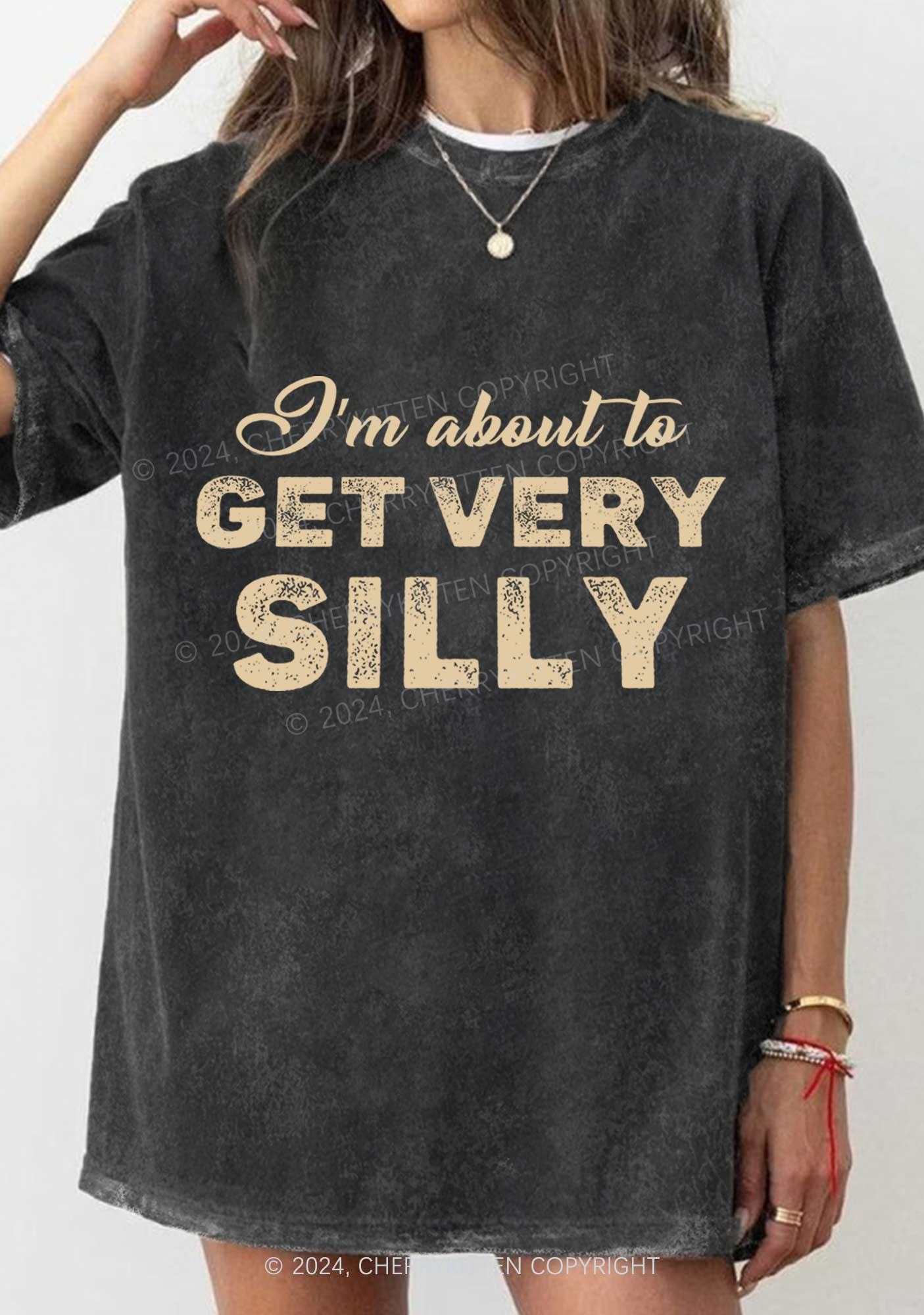 Get Very Silly Y2K Washed Tee Cherrykitten