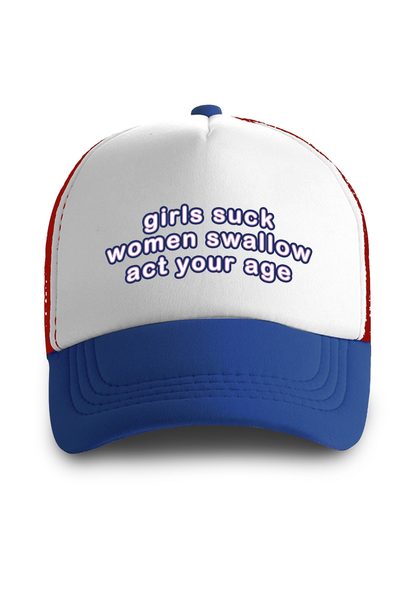 Women Swallow Act Your Age Trucker Hat