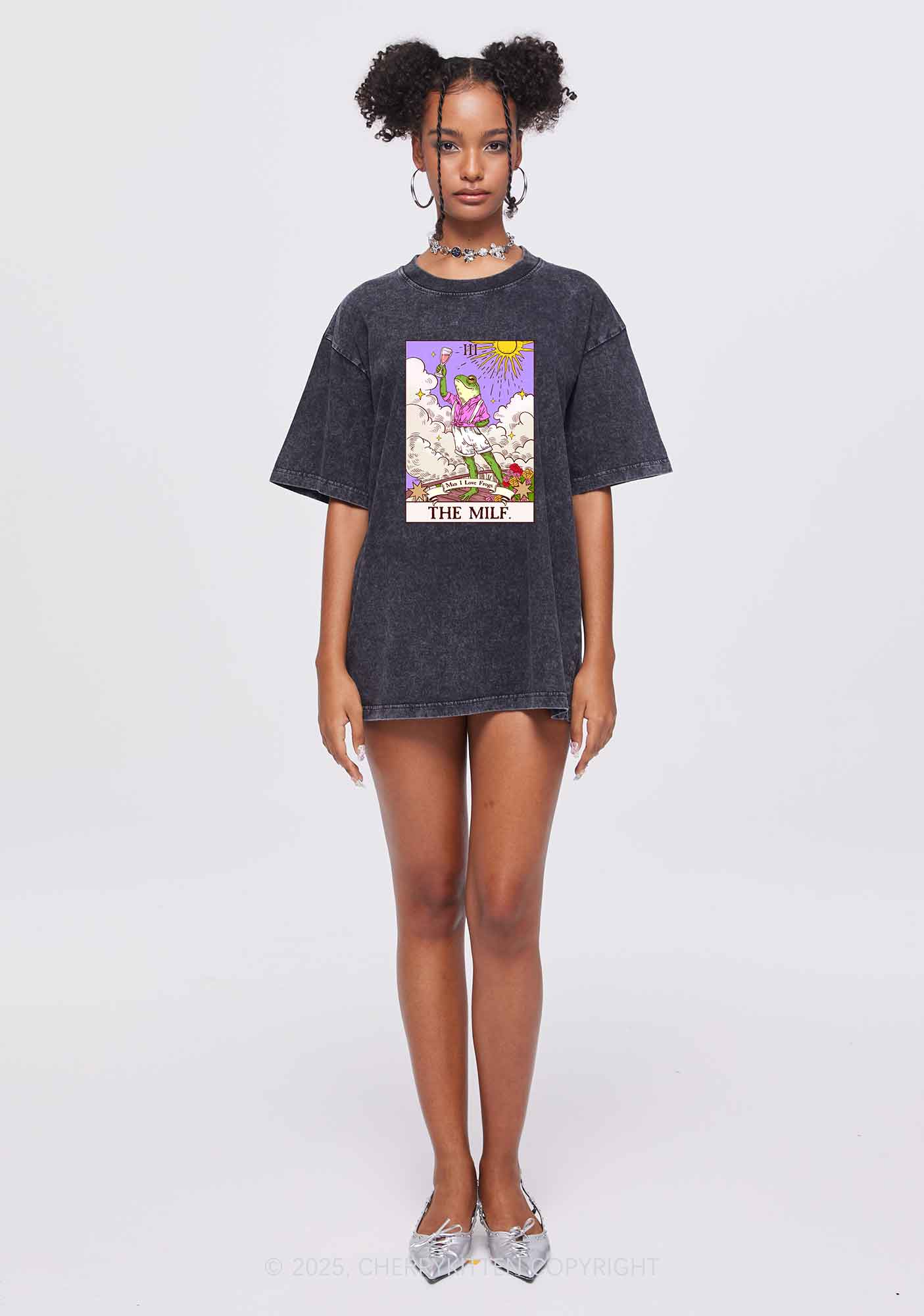 The Mxxf Frog Y2K Shirts Washed Tee Cherrykitten