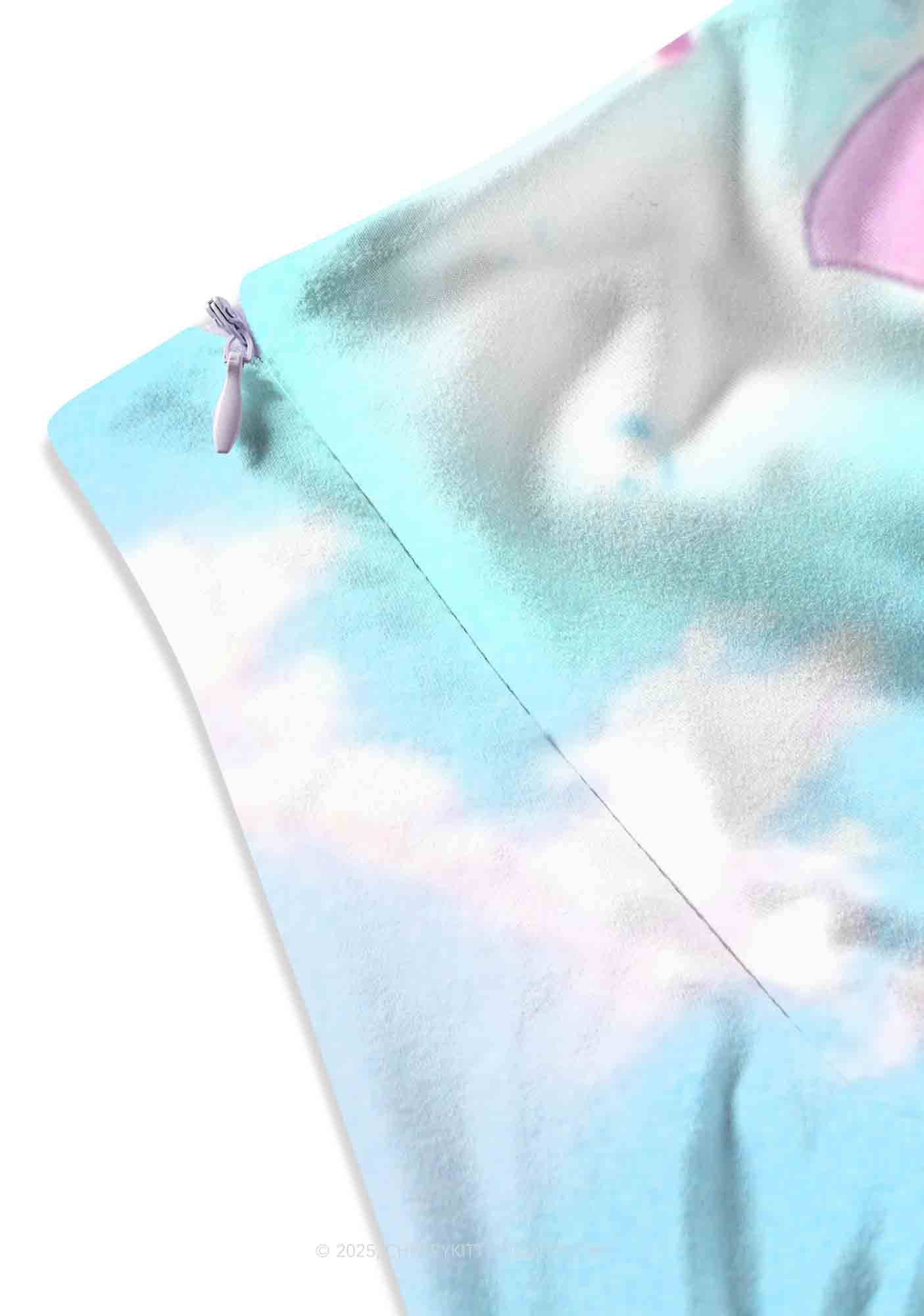 Flower Princess Y2K Print Mini Skirt Cherrykitten