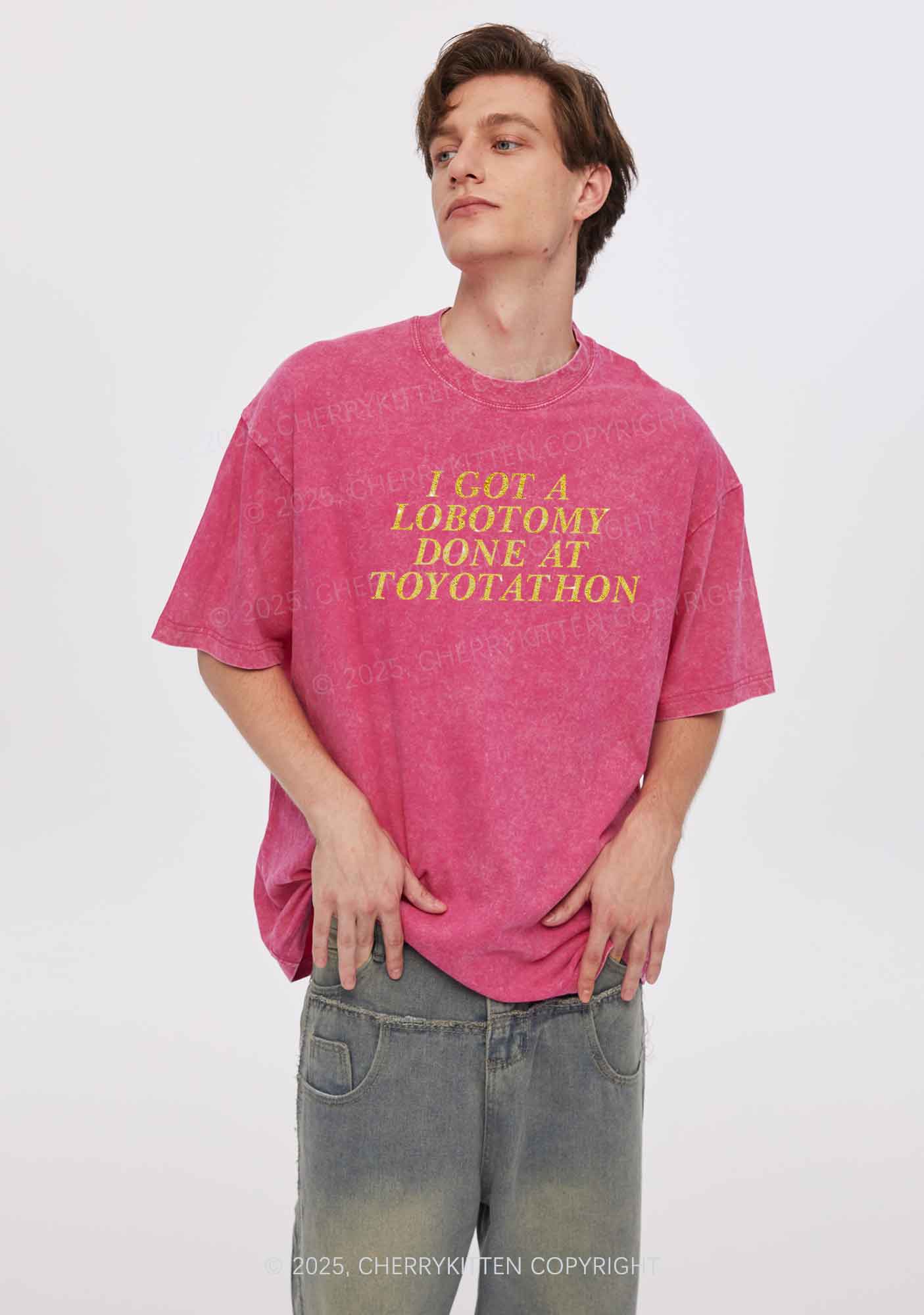 Glitter Lobotomy At Toyotathon Y2K Shirts Washed Tee Cherrykitten