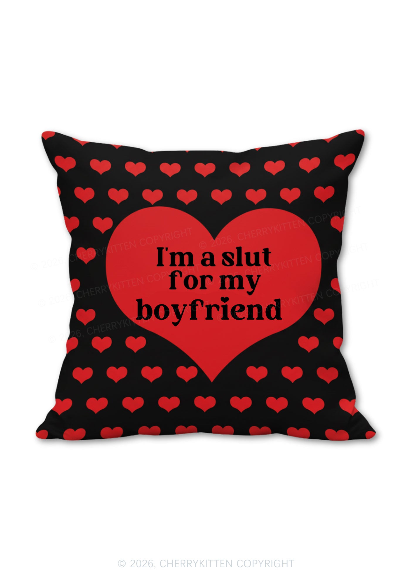 Slxt For My GF BF Valentine's Day Y2K Ugly Pillow Cherrykitten