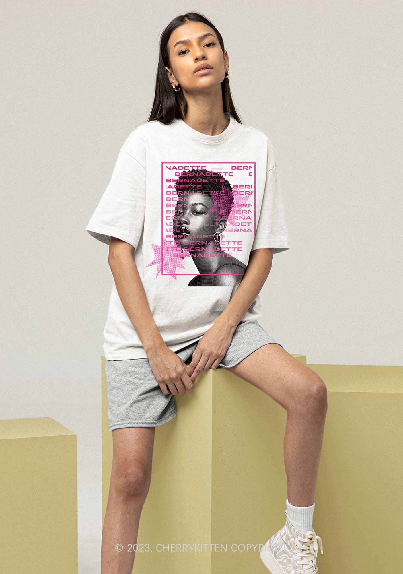 Custom Portrait Poster Y2K Chunky Shirt Cherrykitten