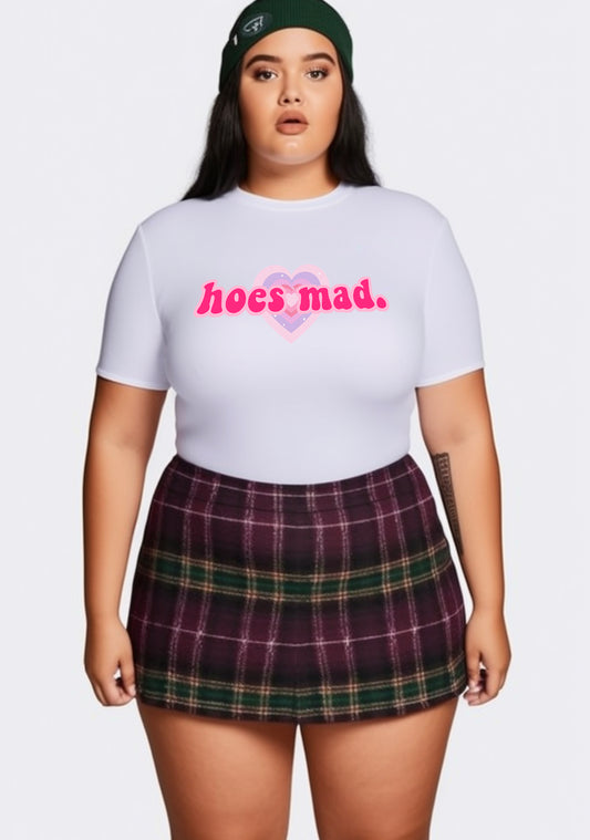 Curvy Hoes Mad Heart Baby Tee