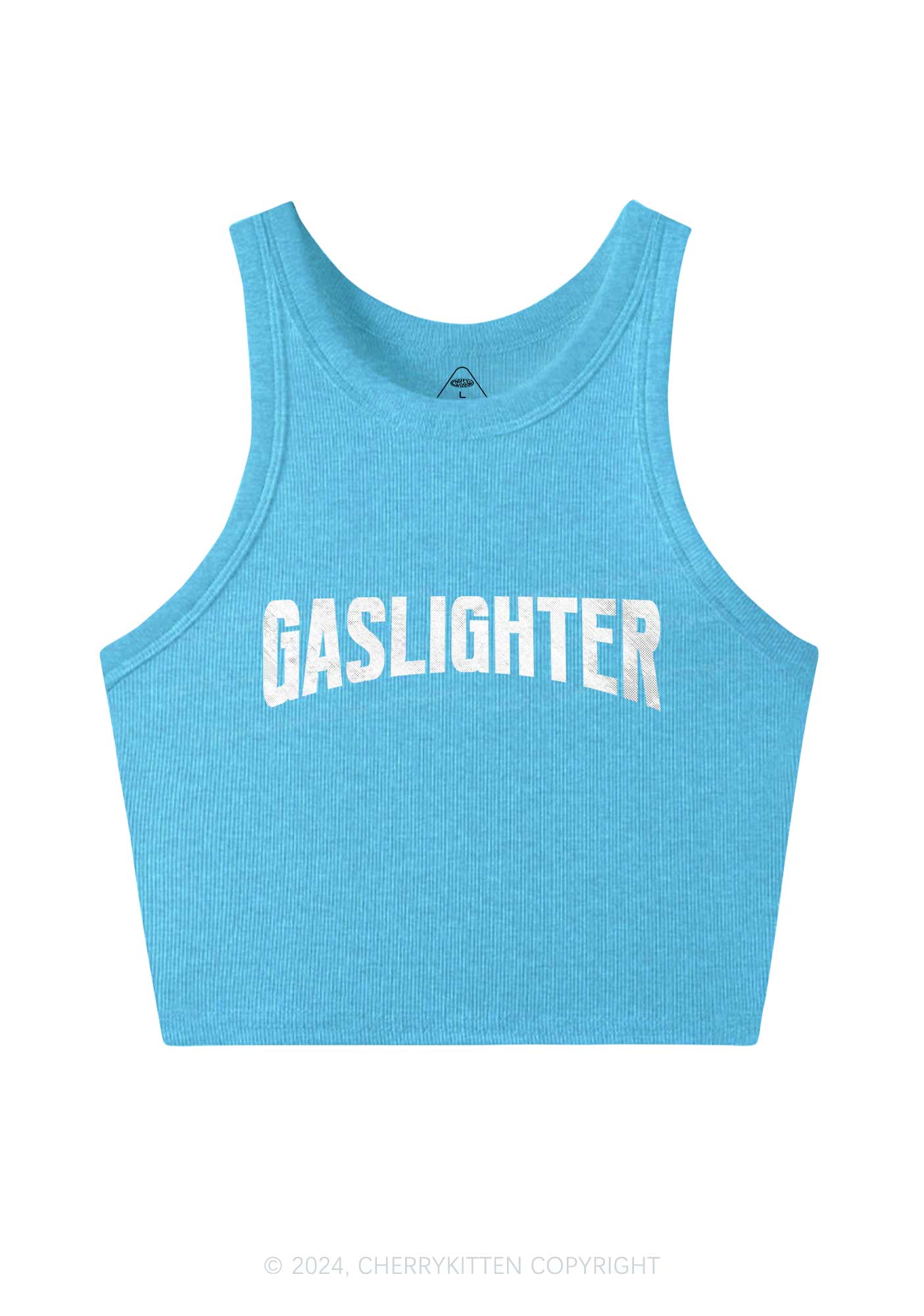 Gaslighter Y2K Crop Tank Top Cherrykitten
