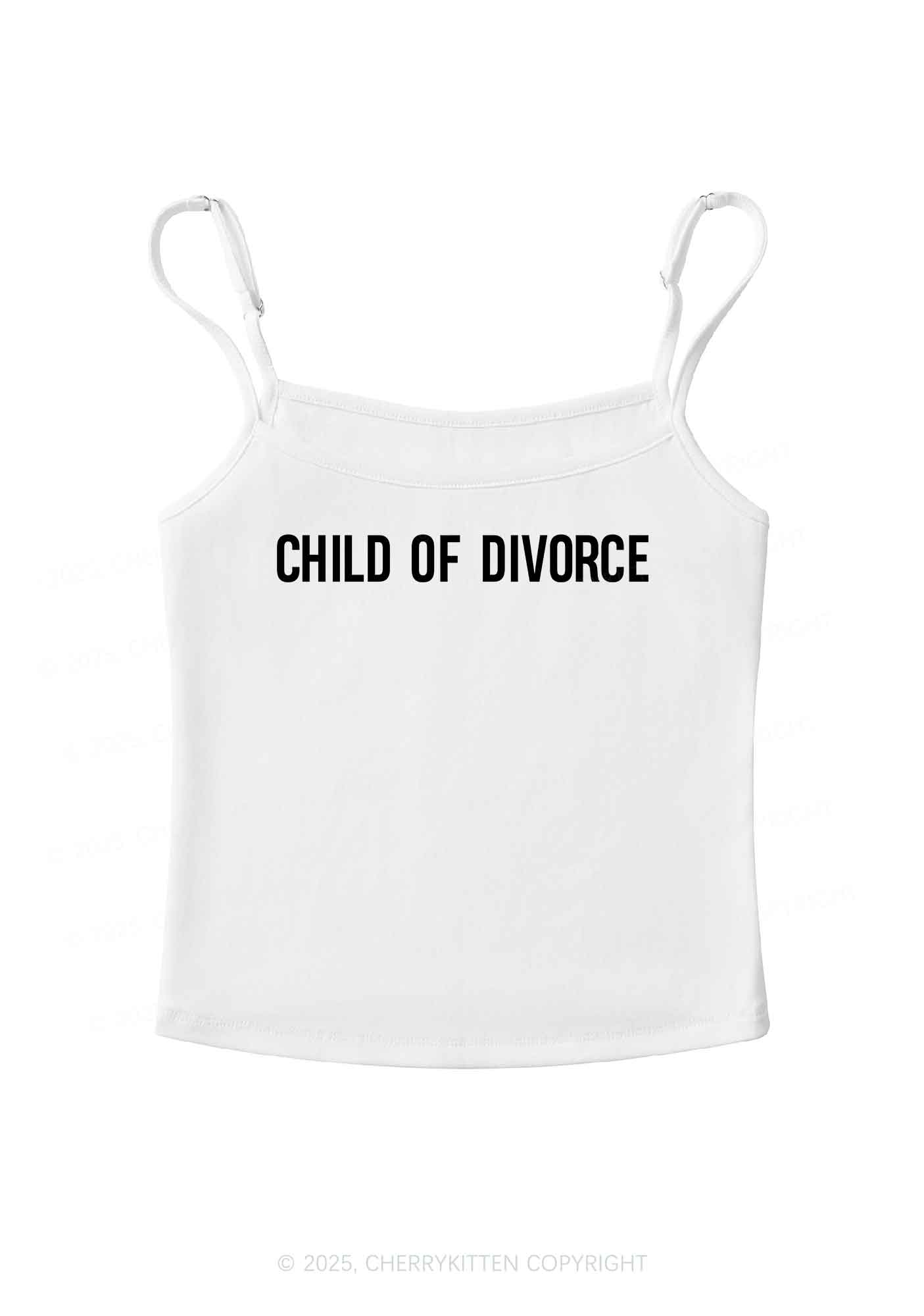 Child Of Divorce Y2K Spaghetti Strap Cami Cherrykitten