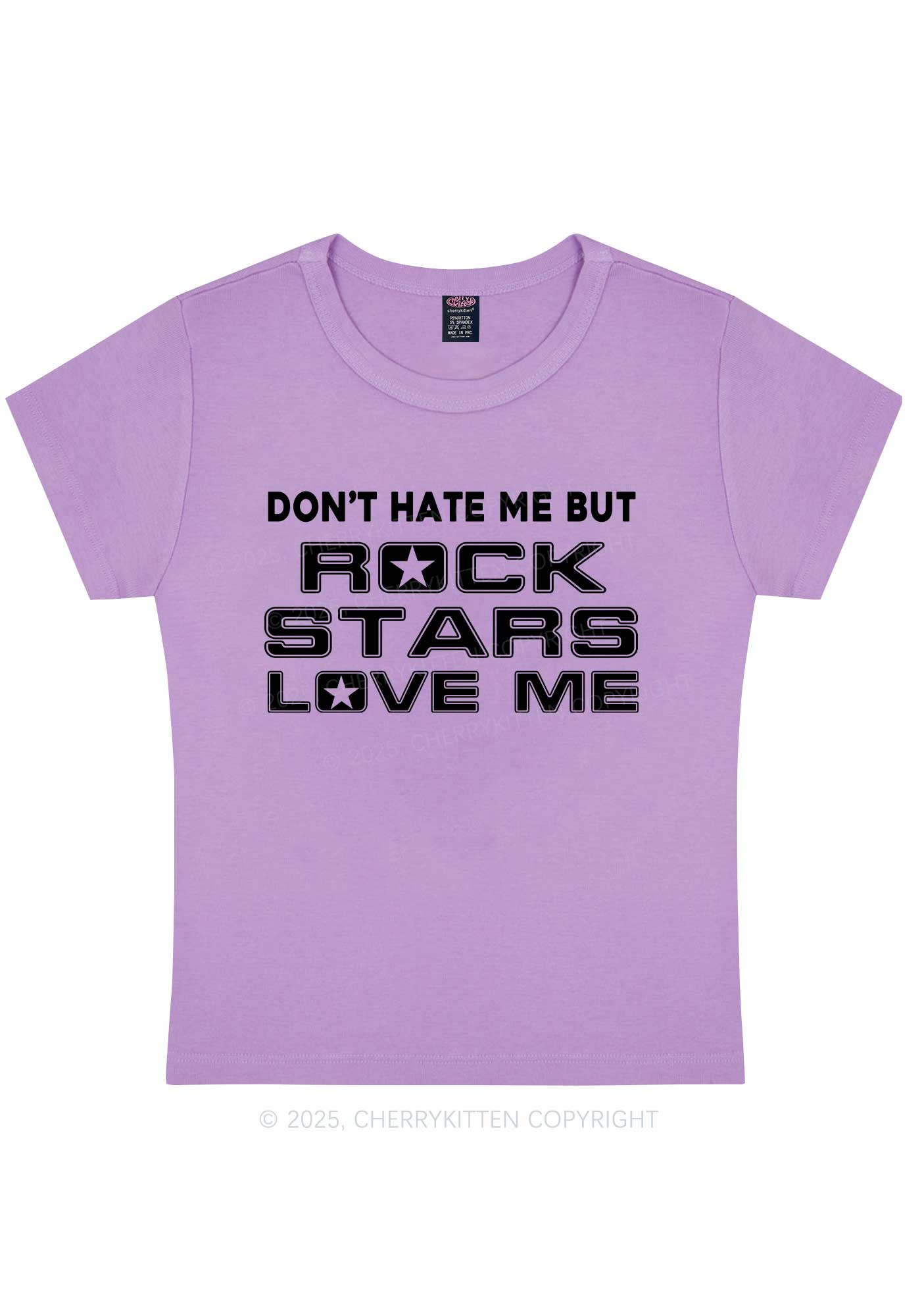 Rock Stars Love Me Y2K Baby Tee Cherrykitten