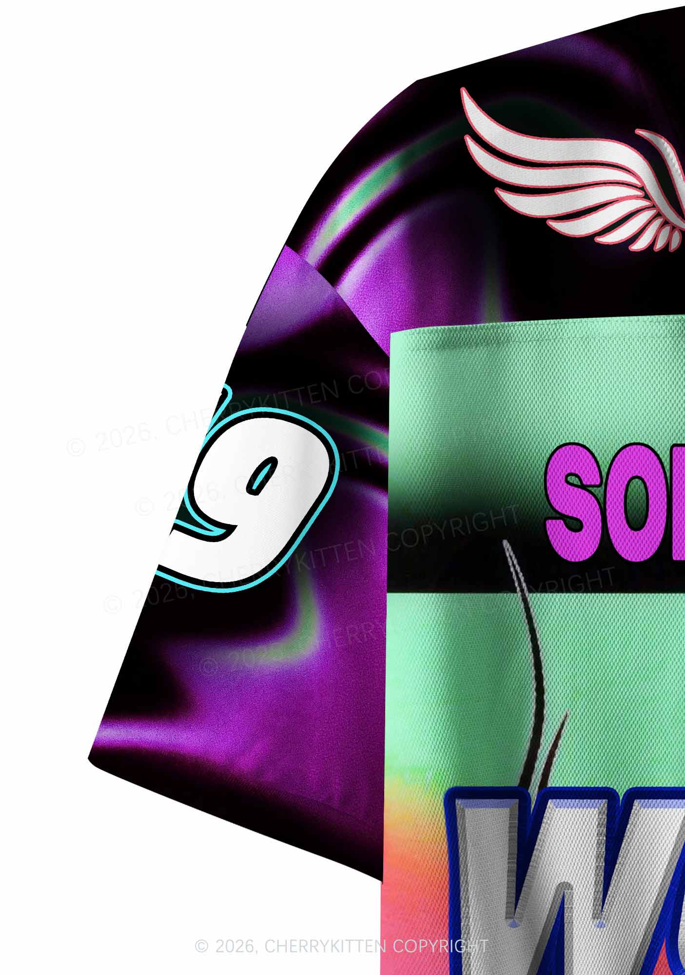 Im Doing Wook Shxt Y2K Crop Sport Jersey Shirts Cherrykitten