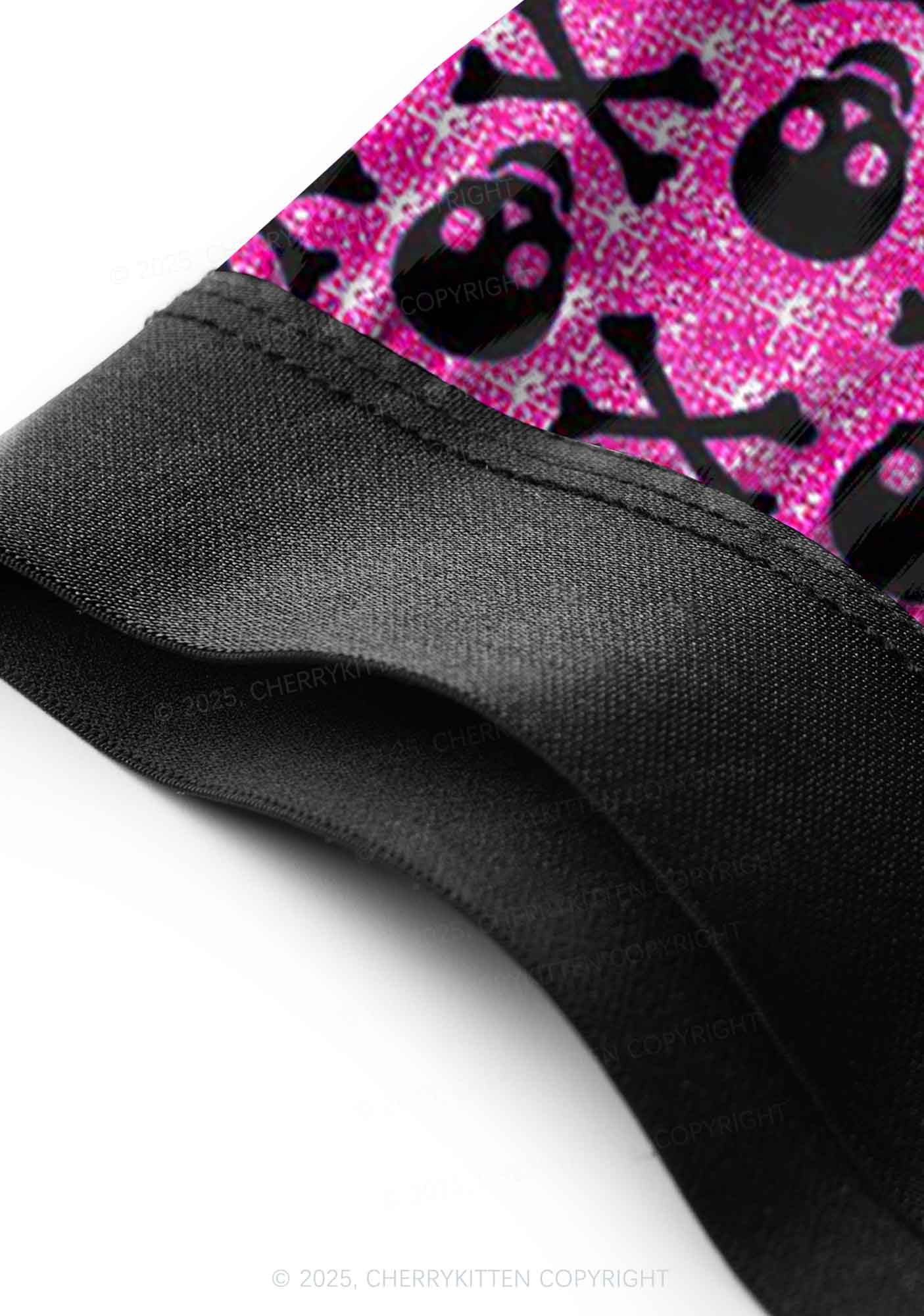 Skeleton Squad Valentine's Day Y2K Print Couples Boxer Thong Set Cherrykitten