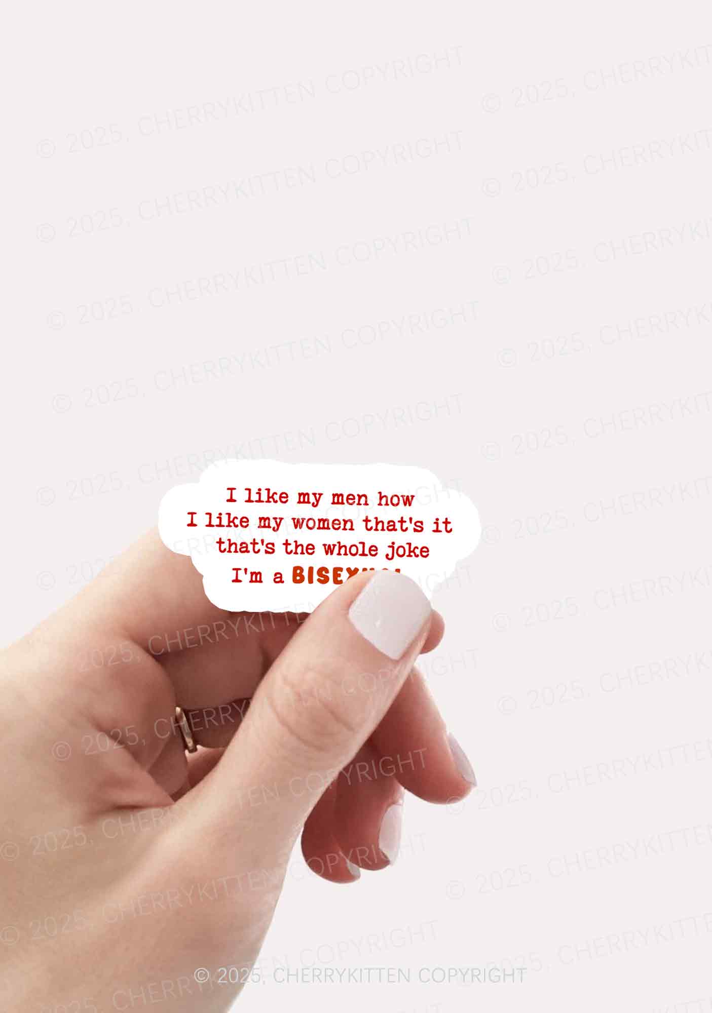 Im A Bisexual Pride 1Pc Y2K Sticker Cherrykitten