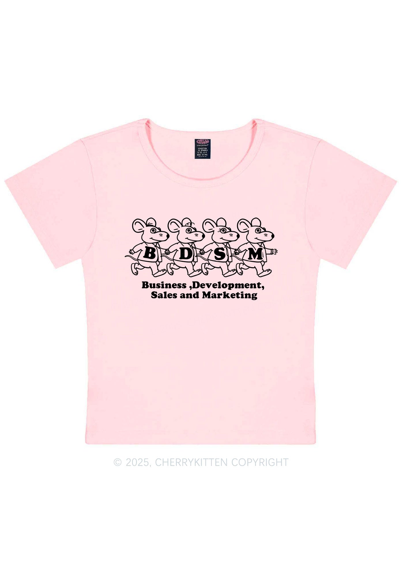 BDSM Rats Y2K Baby Tee Cherrykitten