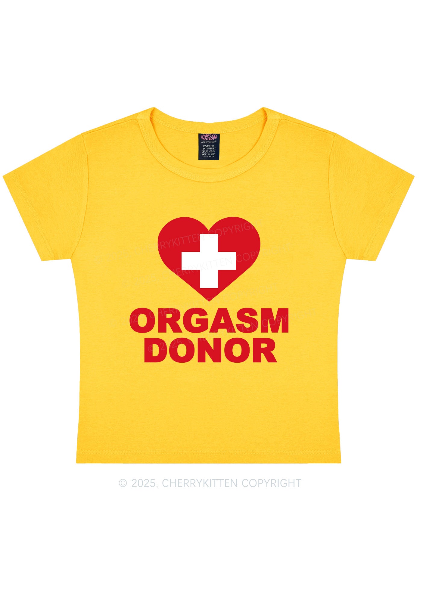 Orgxsm Donor Y2K Baby Tee Cherrykitten