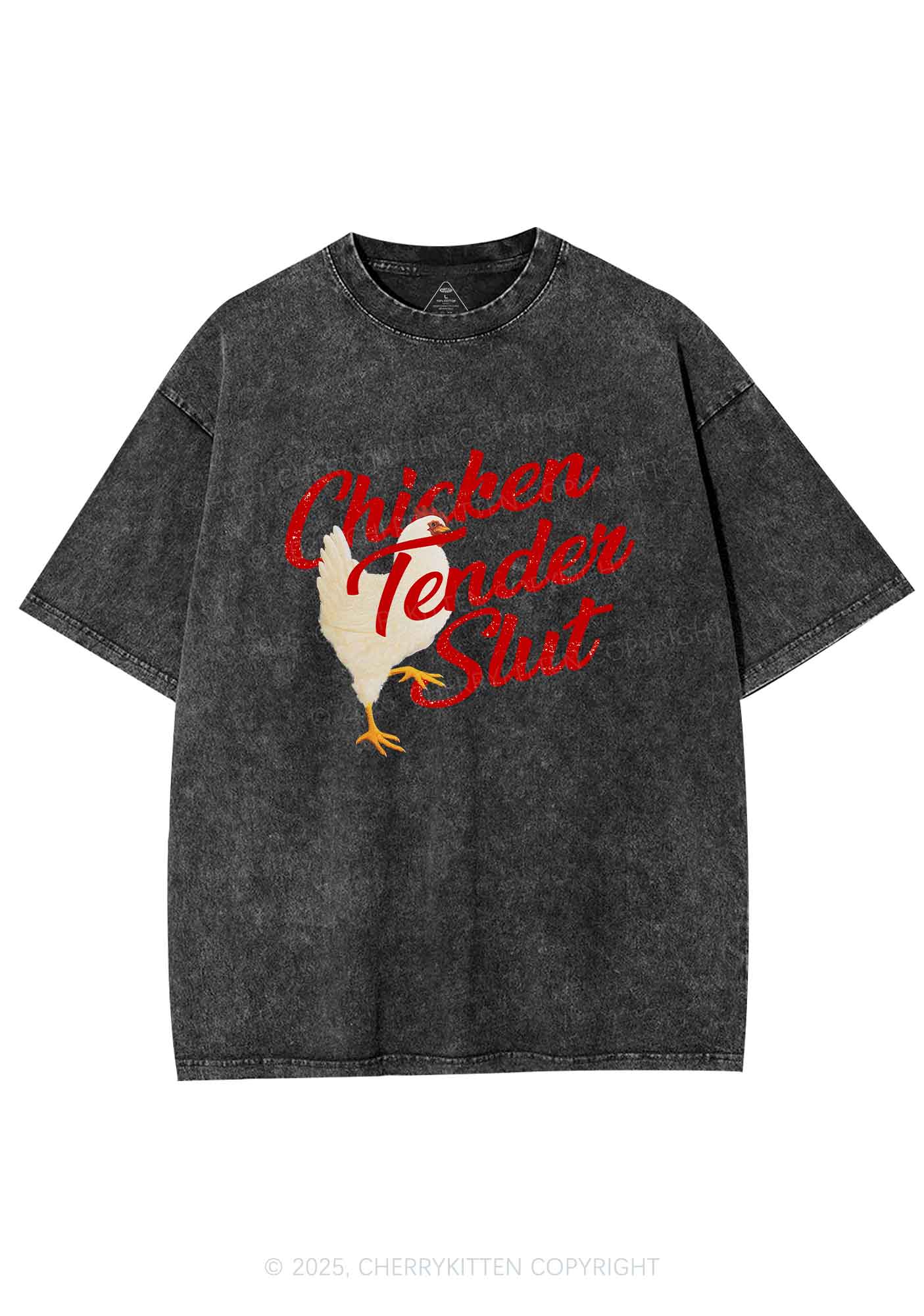 Chicken Tender Slxt Y2K Shirts Washed Tee Cherrykitten