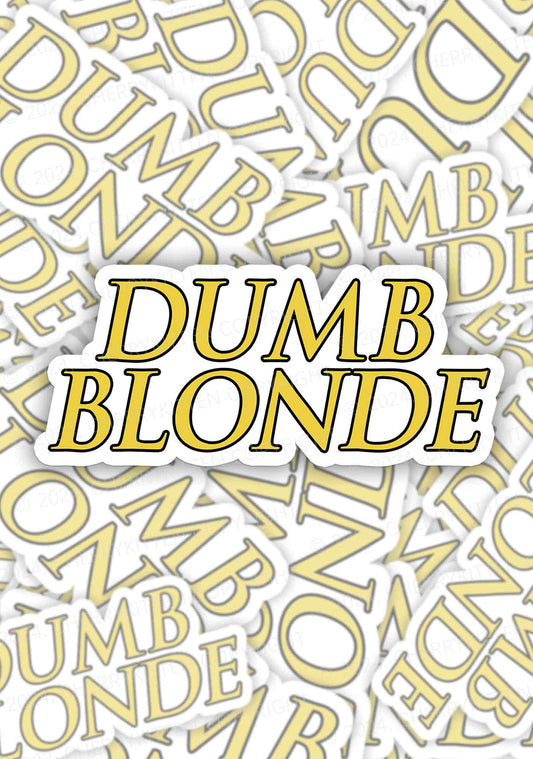 Dumb Blonde 1Pc Y2K Sticker Cherrykitten