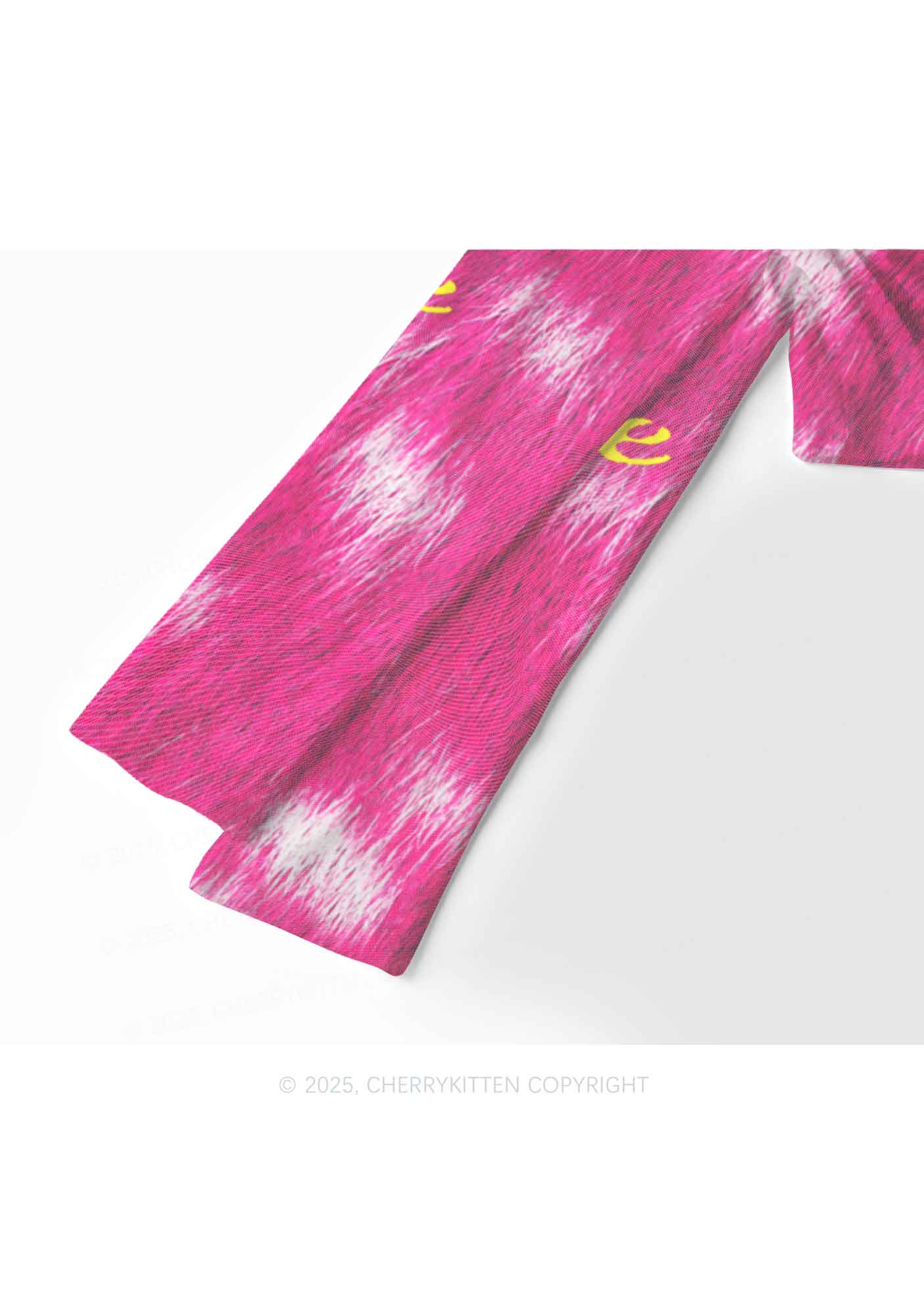 Femme And Rosy Fur Y2K Mesh Long Sleeve Crop Top Cherrykitten