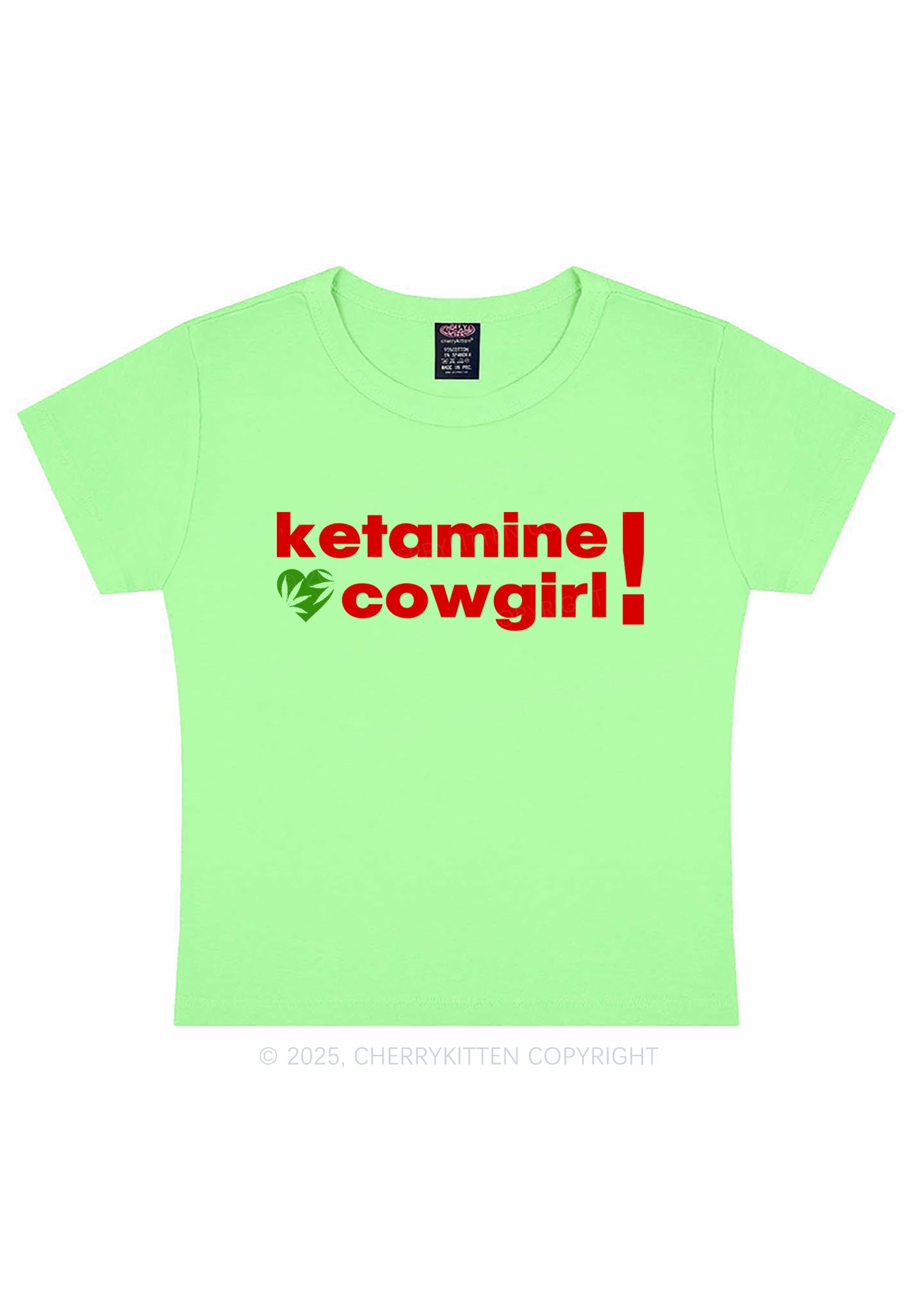 K Cowgirl Y2K Baby Tee Cherrykitten