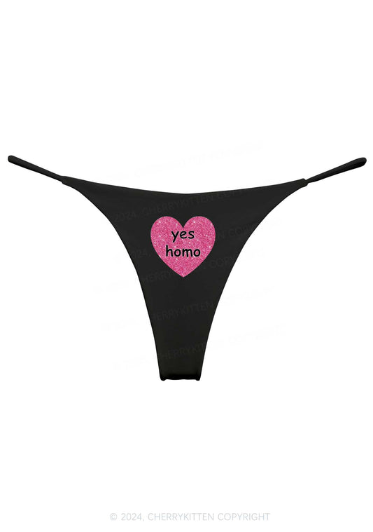 Yes Homo Y2K Bikini String Thong Cherrykitten