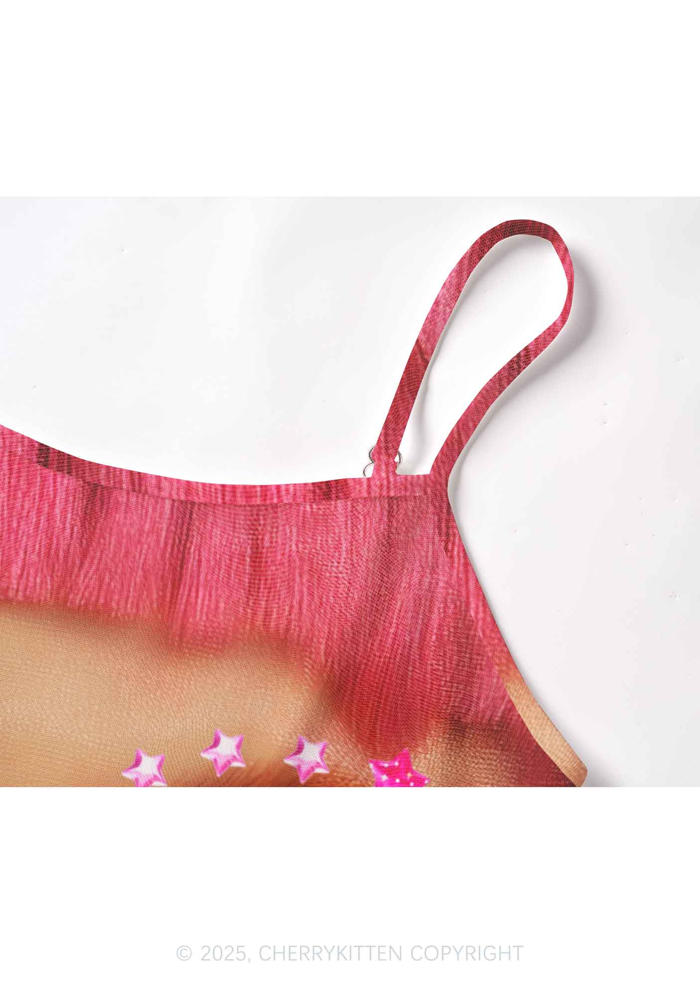 Pink Doll Y2K Mesh Cami Tank Cherrykitten