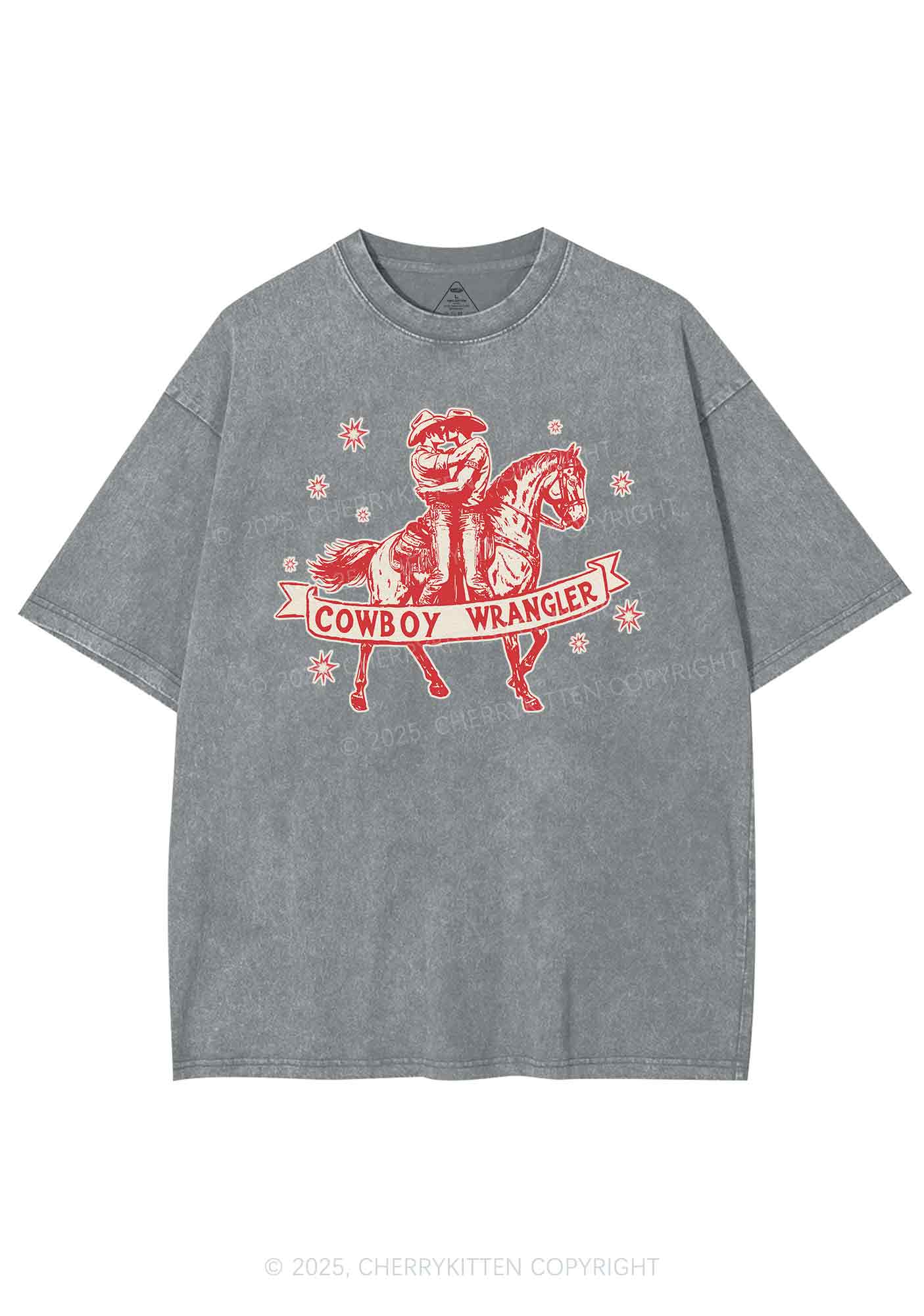 Cowboy Wrangler Pride Y2K Shirts Washed Tee Cherrykitten