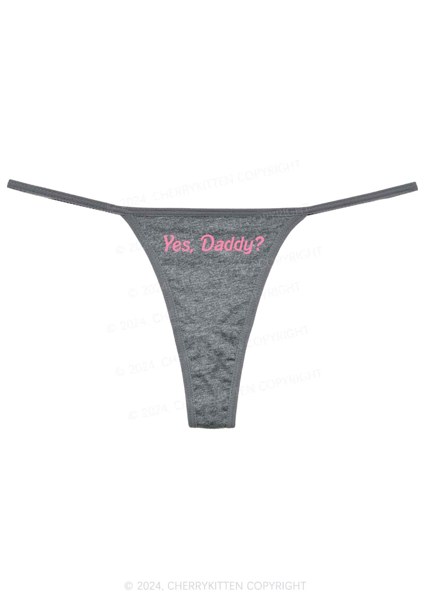 Yes Daddy Y2K Flat String Thong Cherrykitten