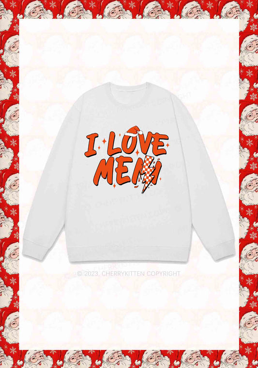 Love Me Not Men Christmas Y2K Sweatshirt Cherrykitten