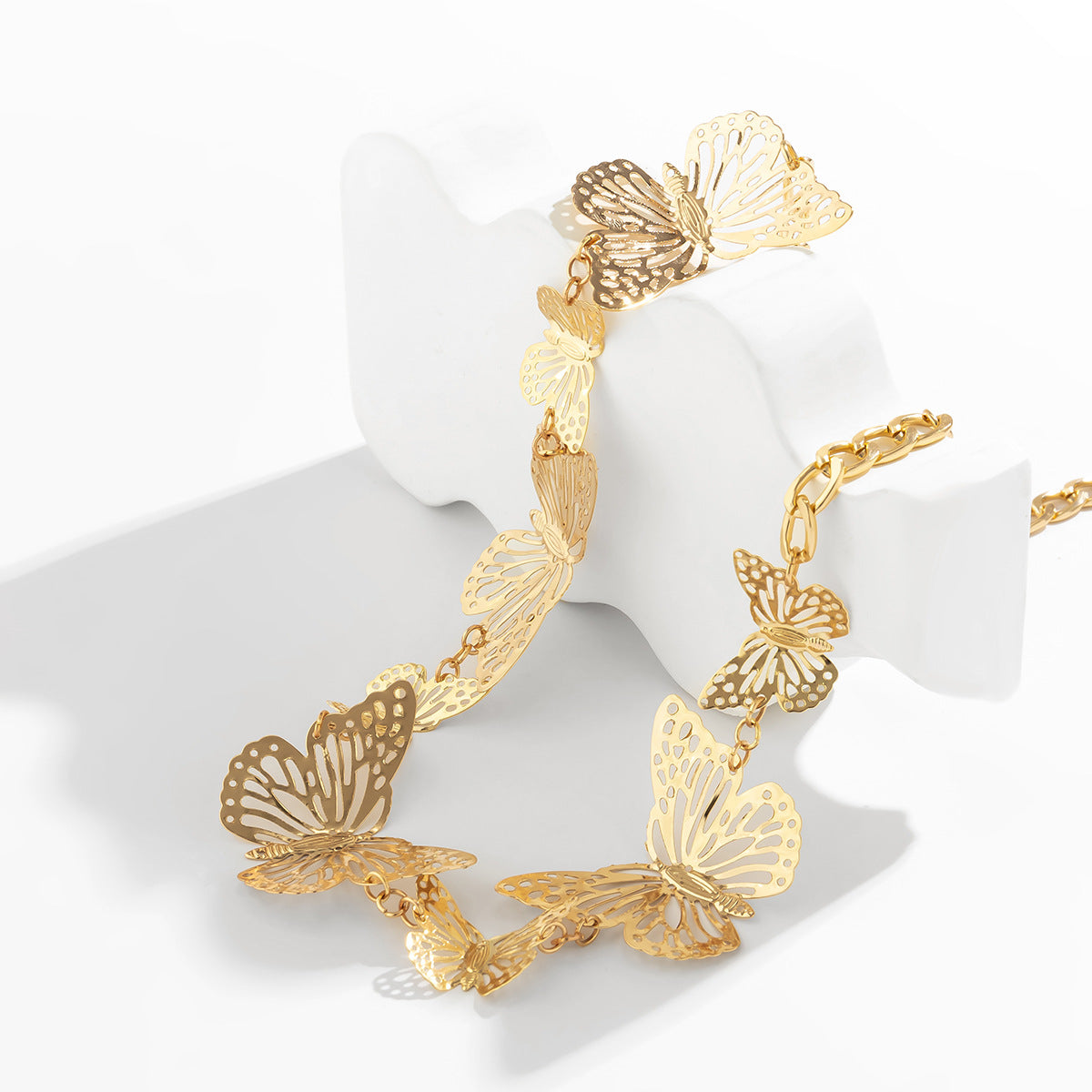 Simple Geometric Hollow Butterfly Waist Chain