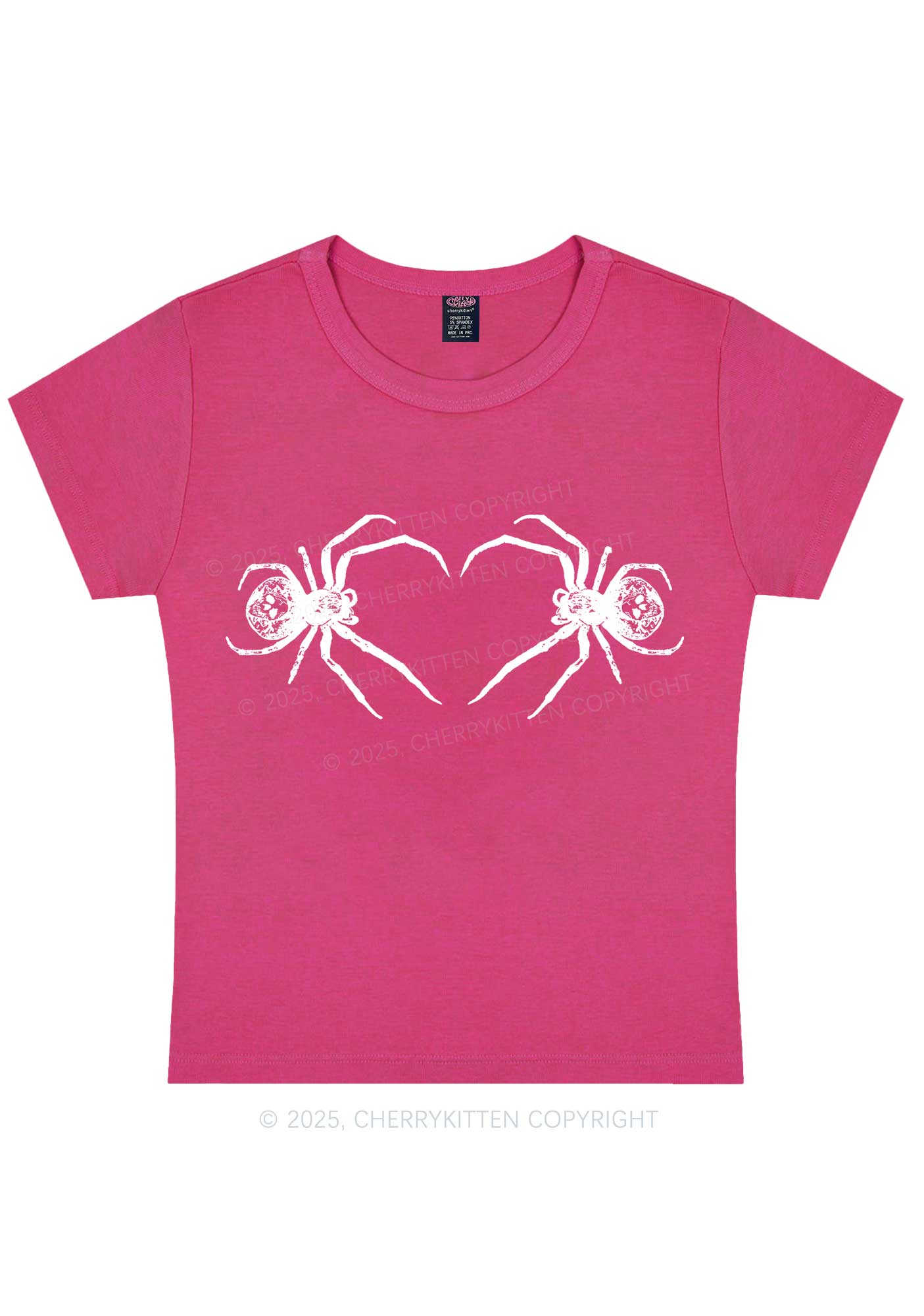 Skull Spider Y2K Baby Tee Cherrykitten