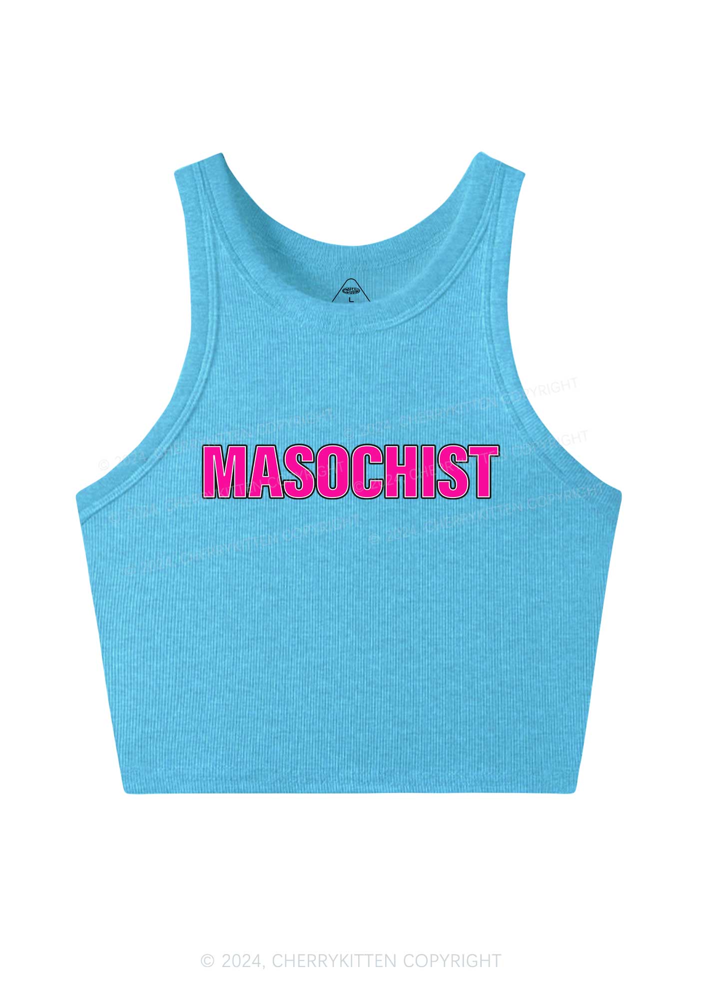 Masochist Y2K Crop Tank Top Cherrykitten