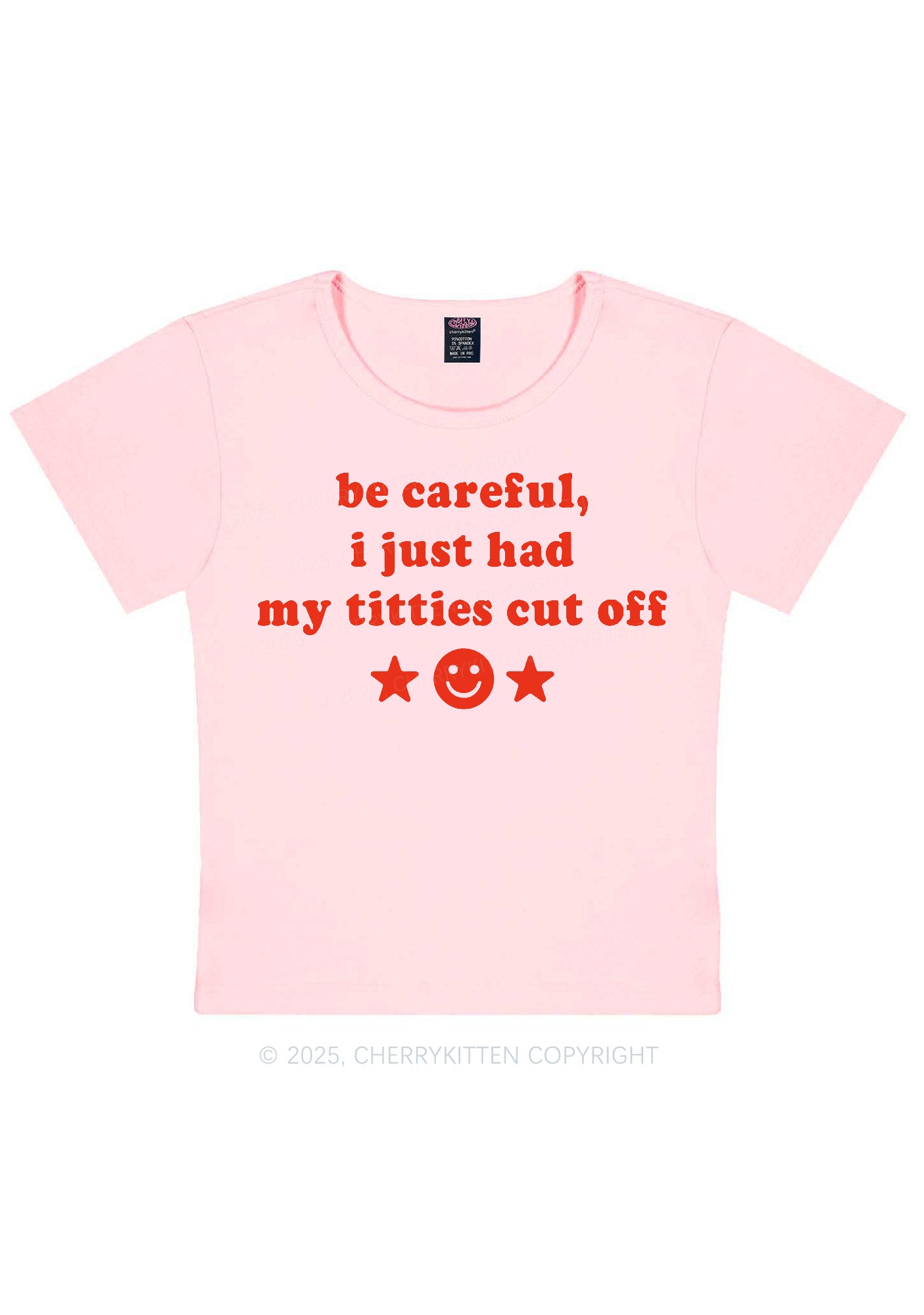 Just Had Txtties Cut Off Pride Y2K Baby Tee Cherrykitten