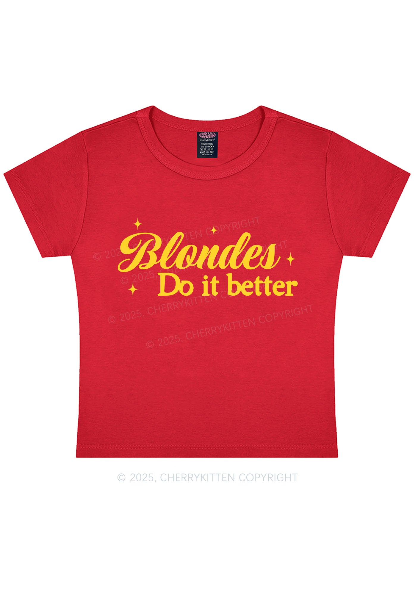 Blondes Do It Better Y2K Baby Tee Cherrykitten